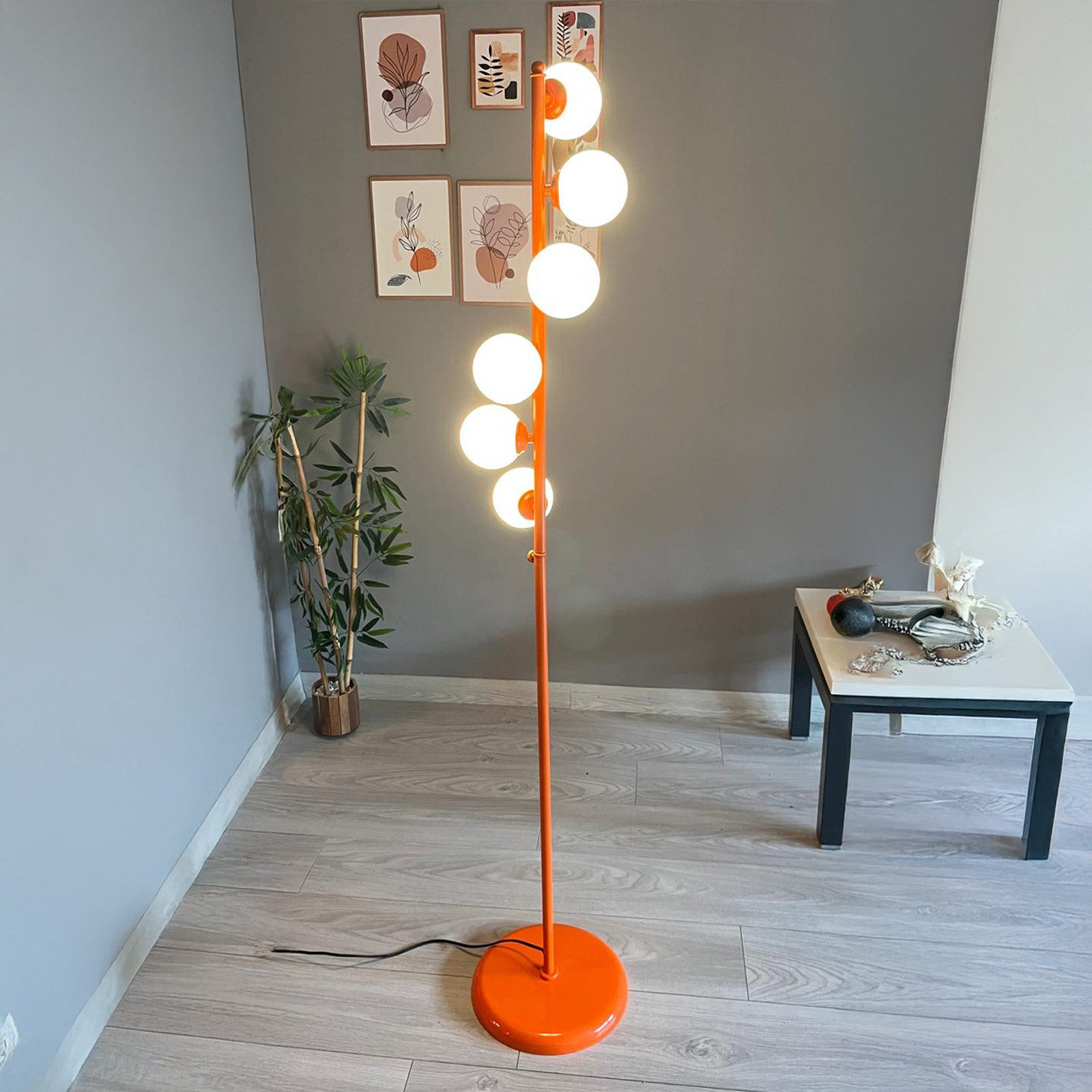 Bamyum Stehlampe Orange Stehlampe Modern Dekorative Metall Stehlampe, ohne günstig online kaufen