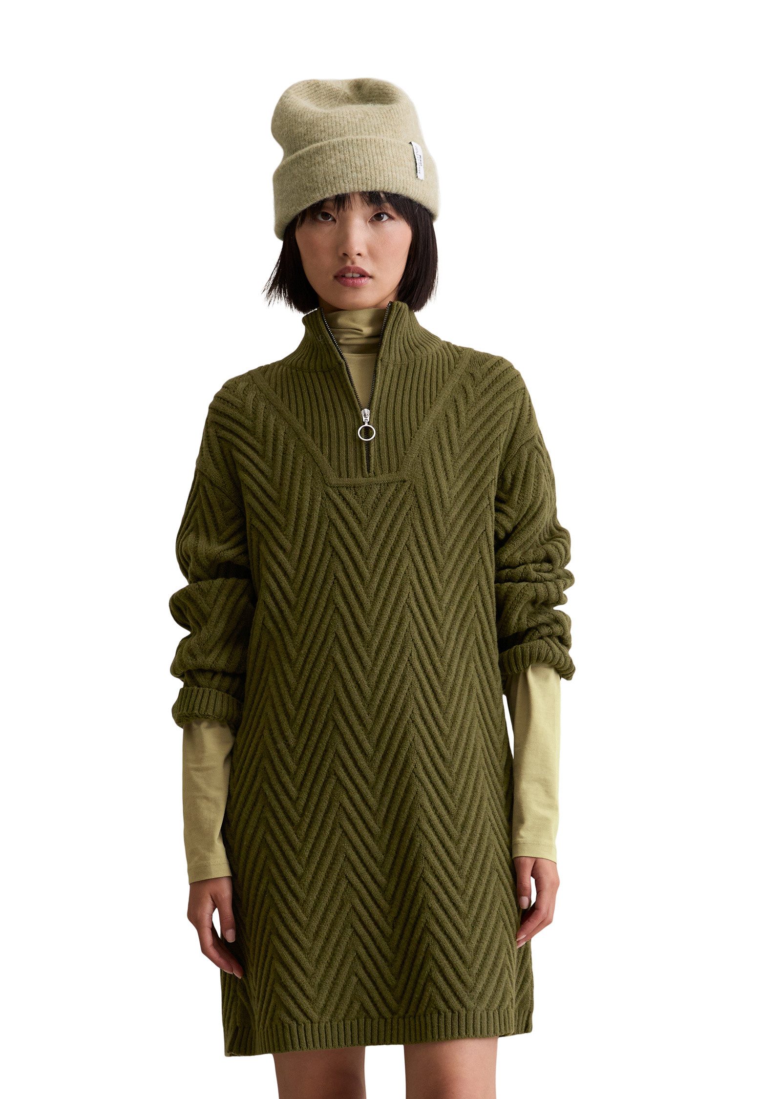 Marc O'Polo DENIM Strickkleid aus weichem Schurwolle-Mix günstig online kaufen