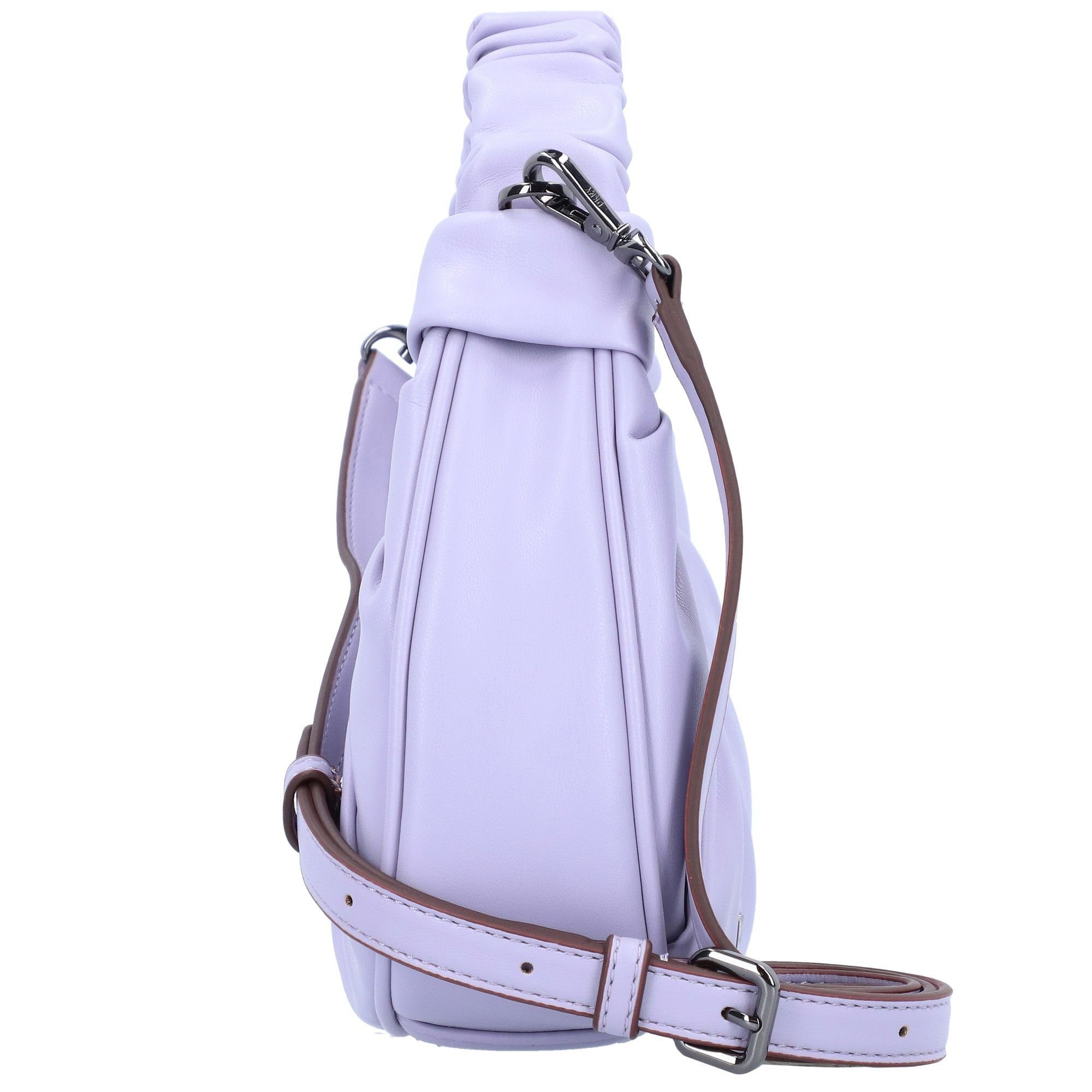 Reese, DKNY Polyurethan Schultertasche lavender