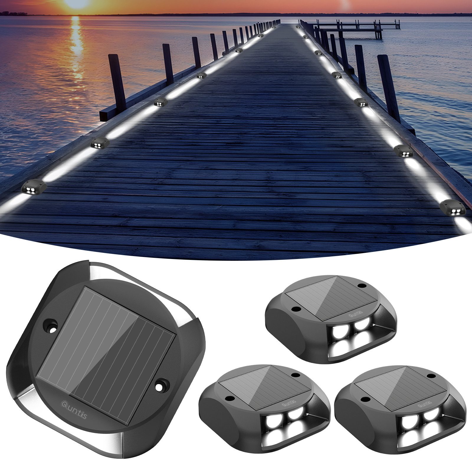 Elegear LED Solarleuchte solar lampen für außen, 4 Stück LED solarleuchten günstig online kaufen