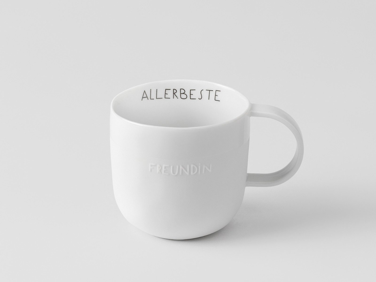 räder design stories Tasse Guten Morgen Tasse Allerbeste Freundin weiß 0,3l, Porzellan