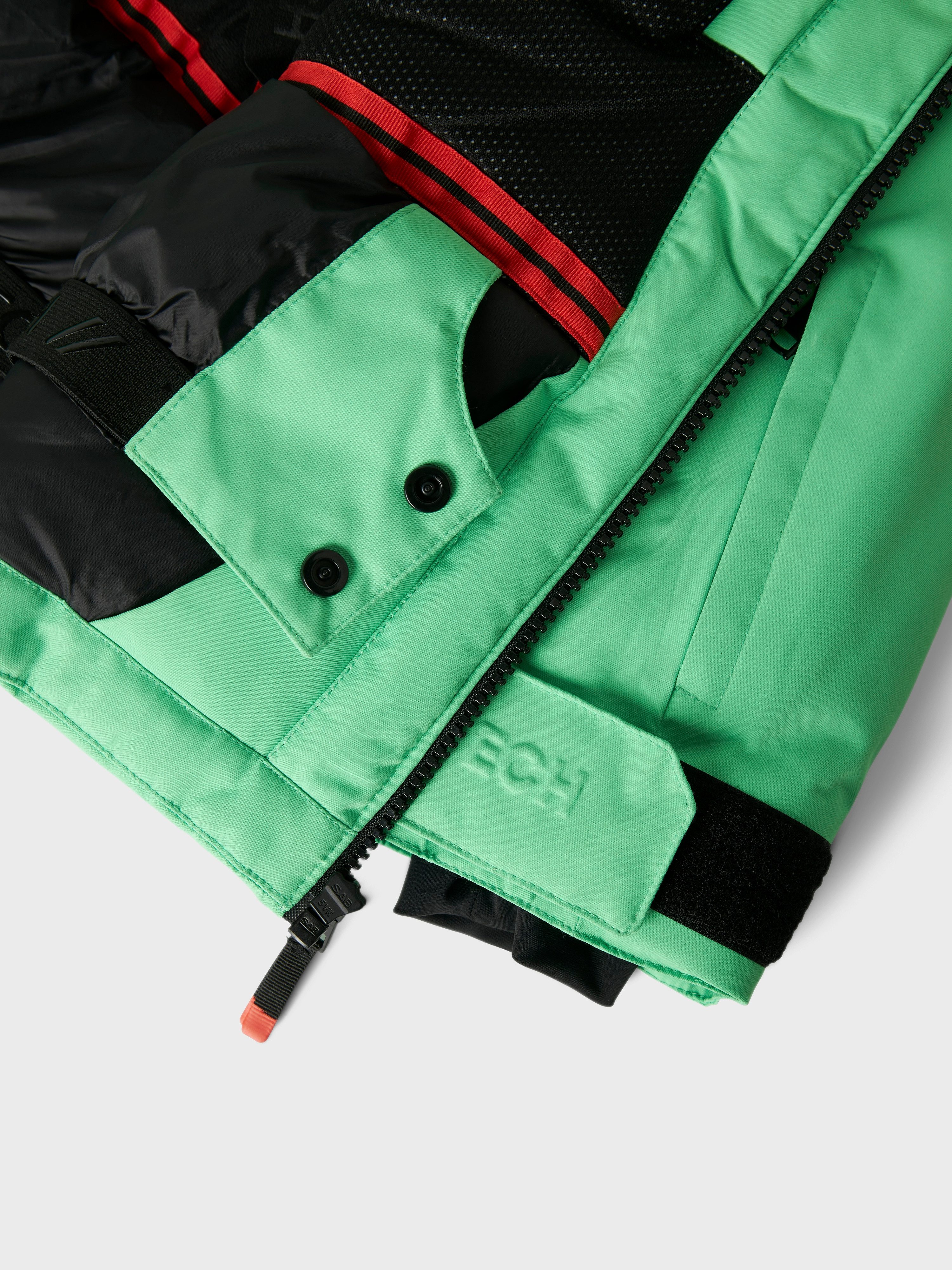 Name It Skijacke NKNSLOPE10 JACKET SKI EDITION FO NOOS Skipasstasche, Recco-Reflektor, winddicht, wasserdicht