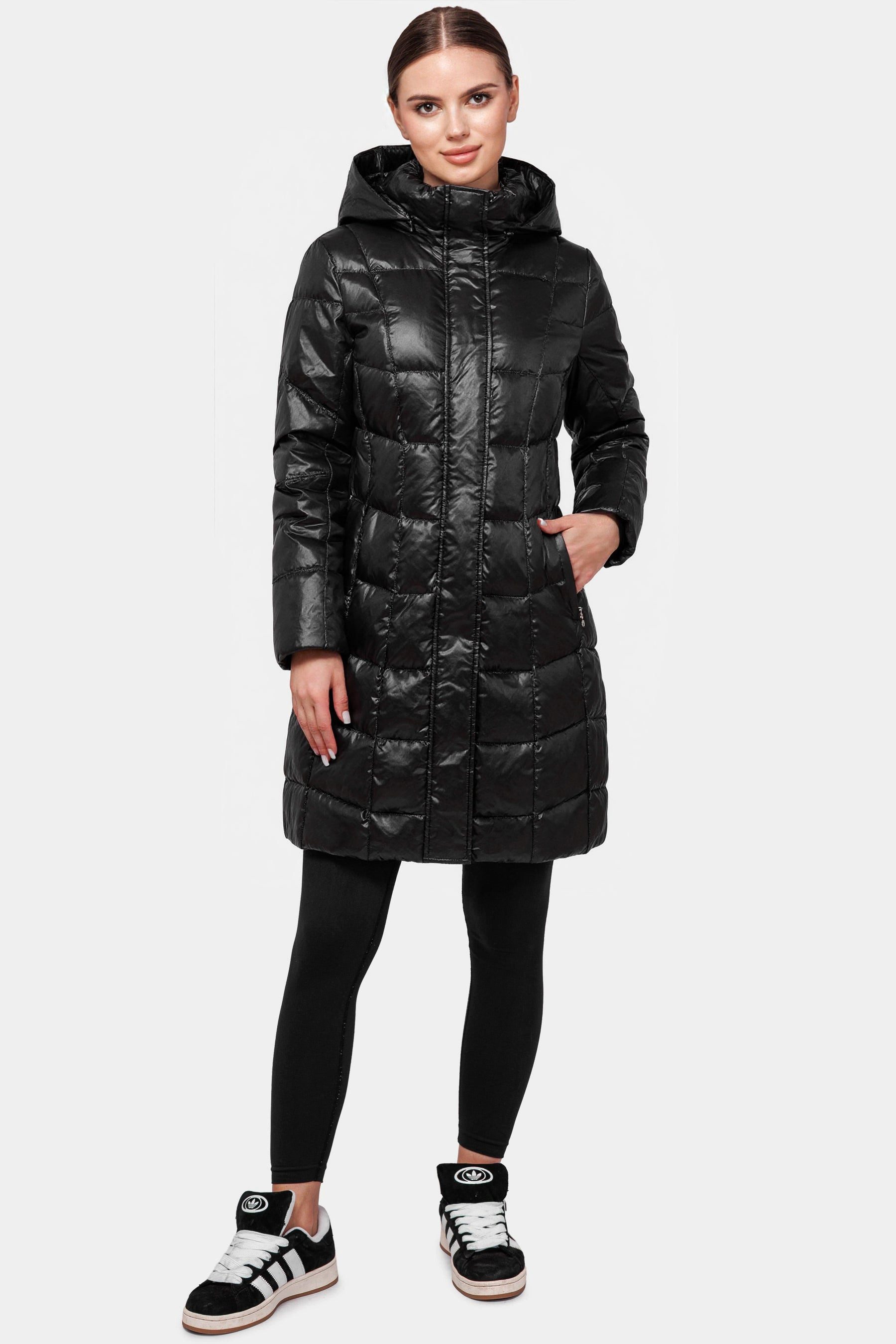 Travel 8 Daunenmantel Taillierte Damen Daunenjacke mit abnehmbarer Kapuze S günstig online kaufen