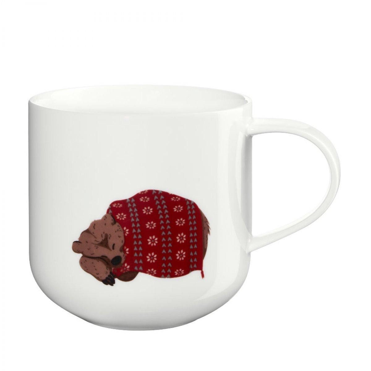 ASA SELECTION Kinderbecher Asa Henkelbecher Coppa Winter Animals Brown Bear (400ml)