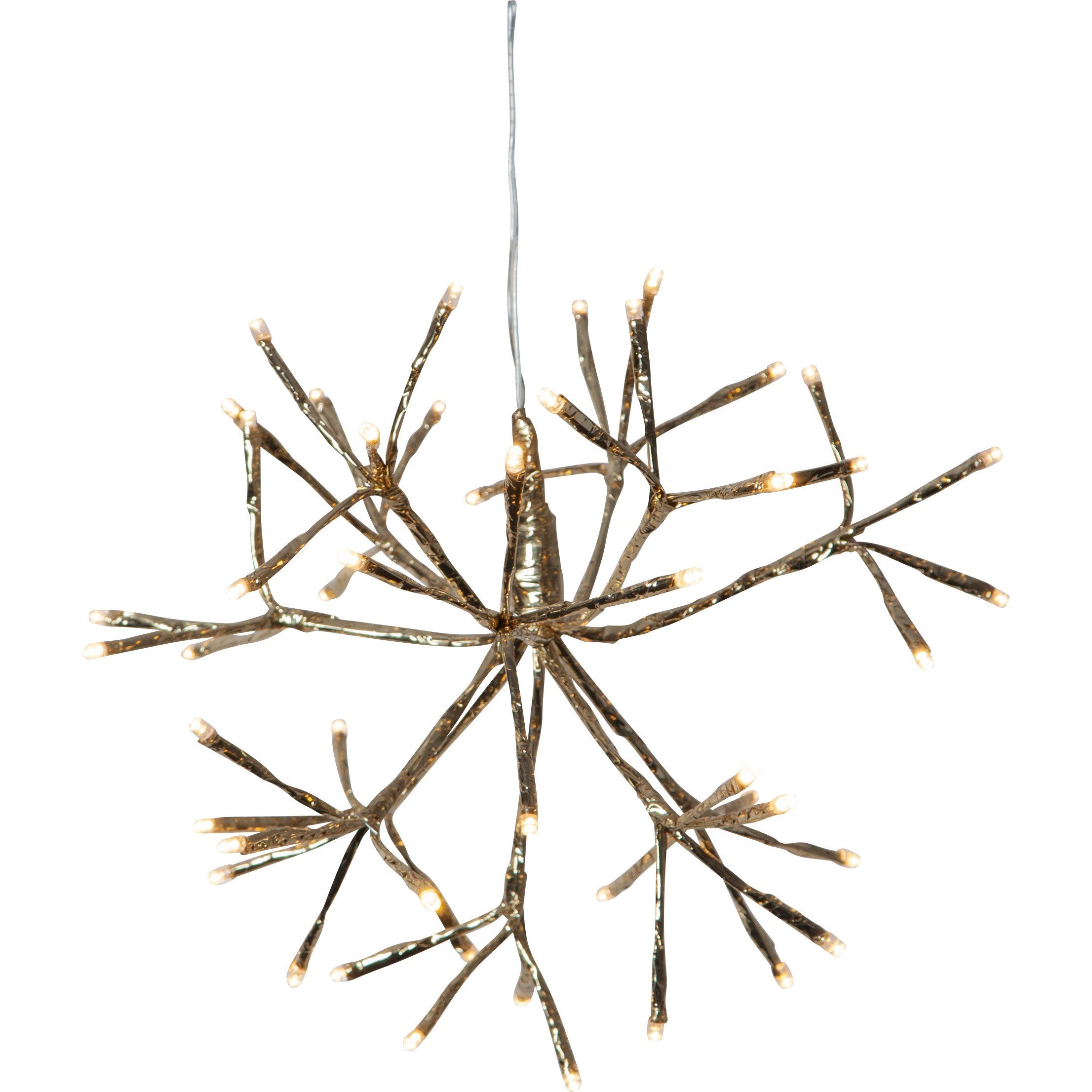 EGLO Dekoobjekt Firework, LED Weihnachtsdeko Feuerwerk Außen Gold Hängend Beleuchtet Ø30cm IP44