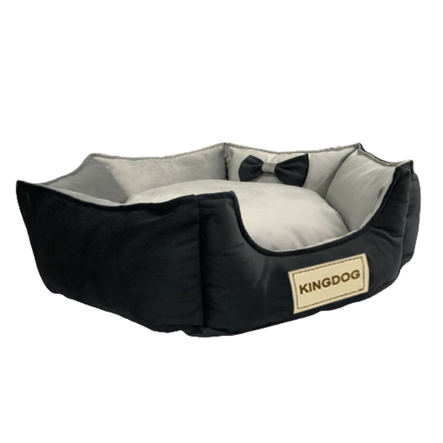 AIO Tierbett, Hundebett Deko-Velour