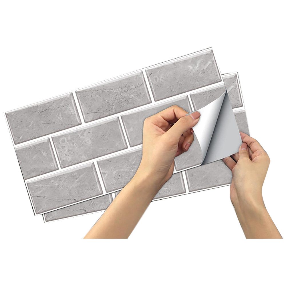 Coonoor Fliesenaufkleber 12 Stück 15x30cm, Fliesenaufkleber, selbstklebende günstig online kaufen