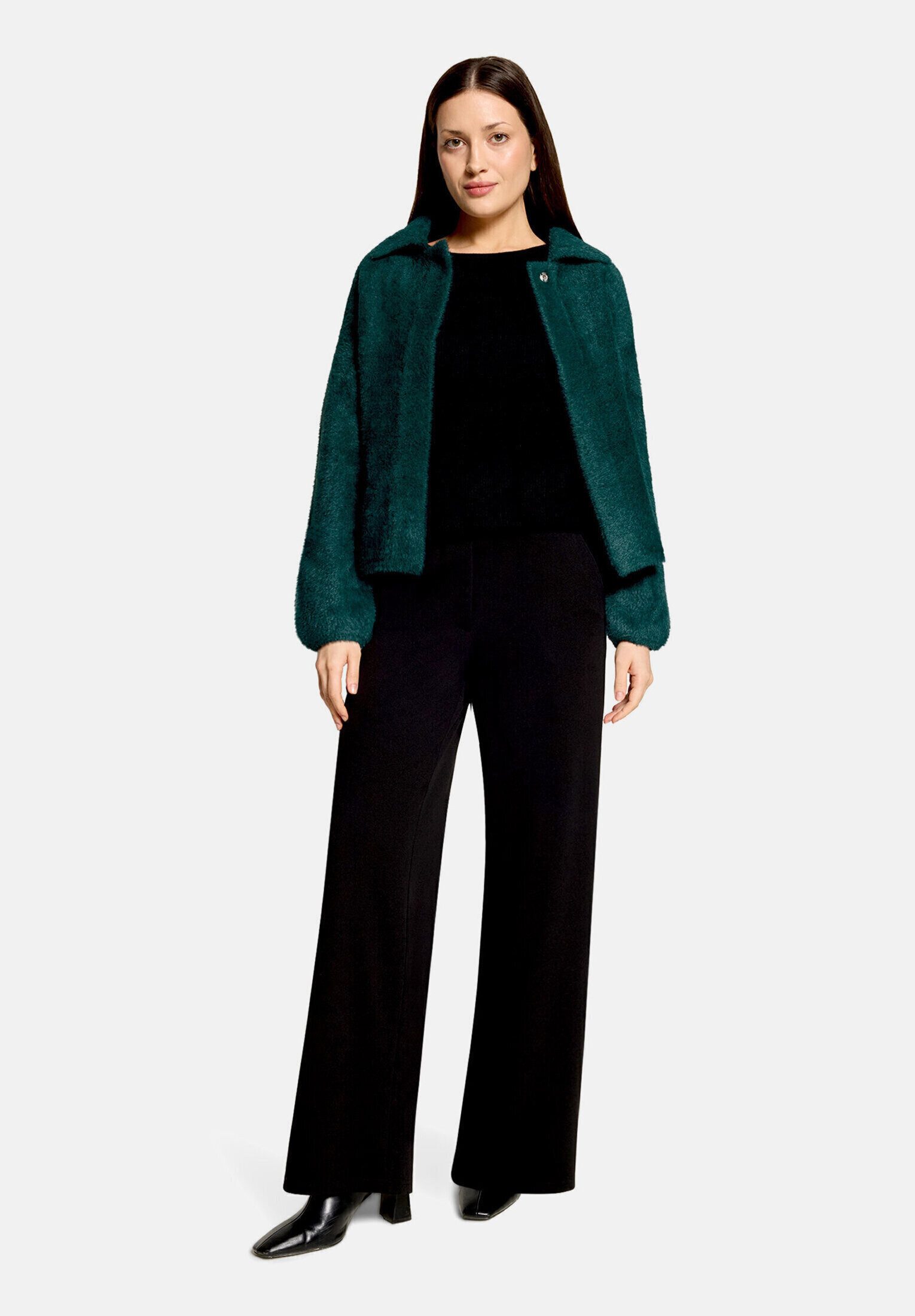 Betty Barclay Strickjacke Damen mit Kragen (1-tlg)