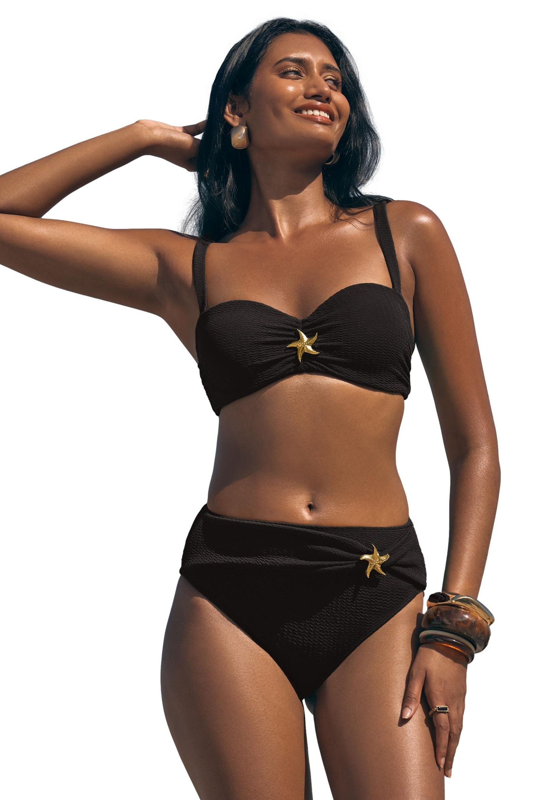 Love & Roses Bikini-Hose Love & Roses bauchformende Hochbund-Bikinihose (1- günstig online kaufen