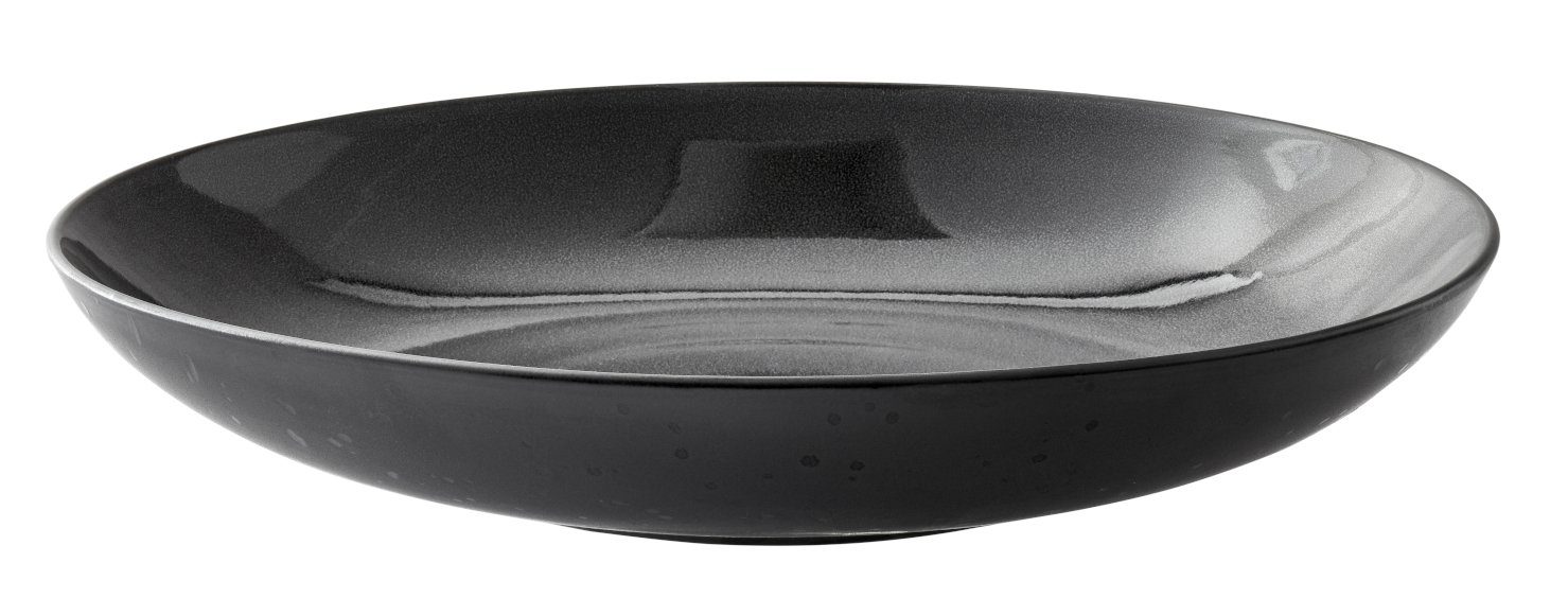 Bitz Servierschale Servierschale galaxy black 40 cm, Steinzeug, (Platten)