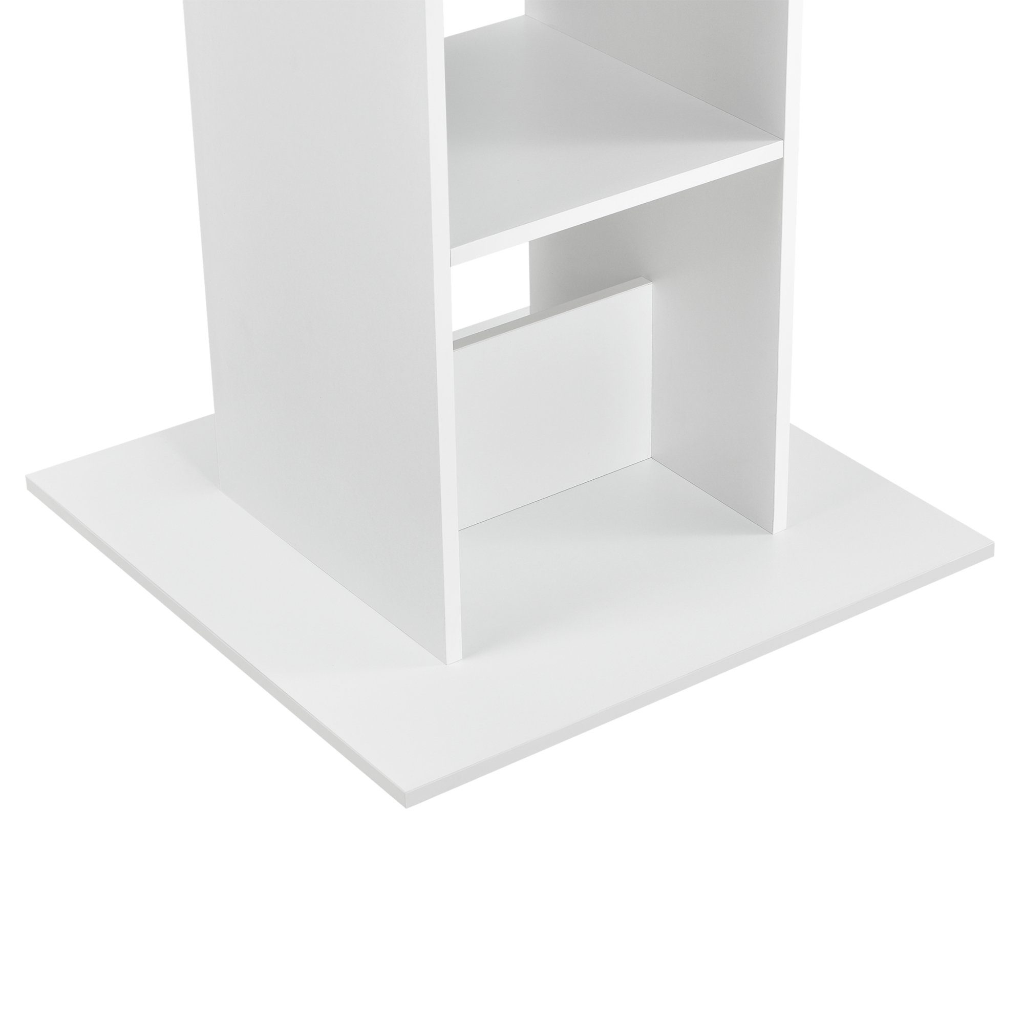 en.casa Bartisch (nur Tisch), Eiche-Optik | Weiß Eiche-Optik weiß 110x70x70cm Bartheke / »Visby«