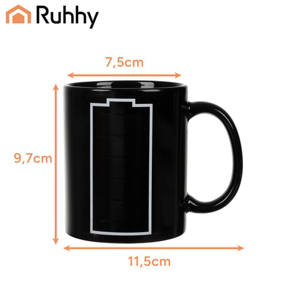 Ruhhy Tasse Kaffeetasse Zauberbecher 330 ml, 1-tlg., Keramik, Kreative Geschenkidee für Freunde, Familie oder Kollegen