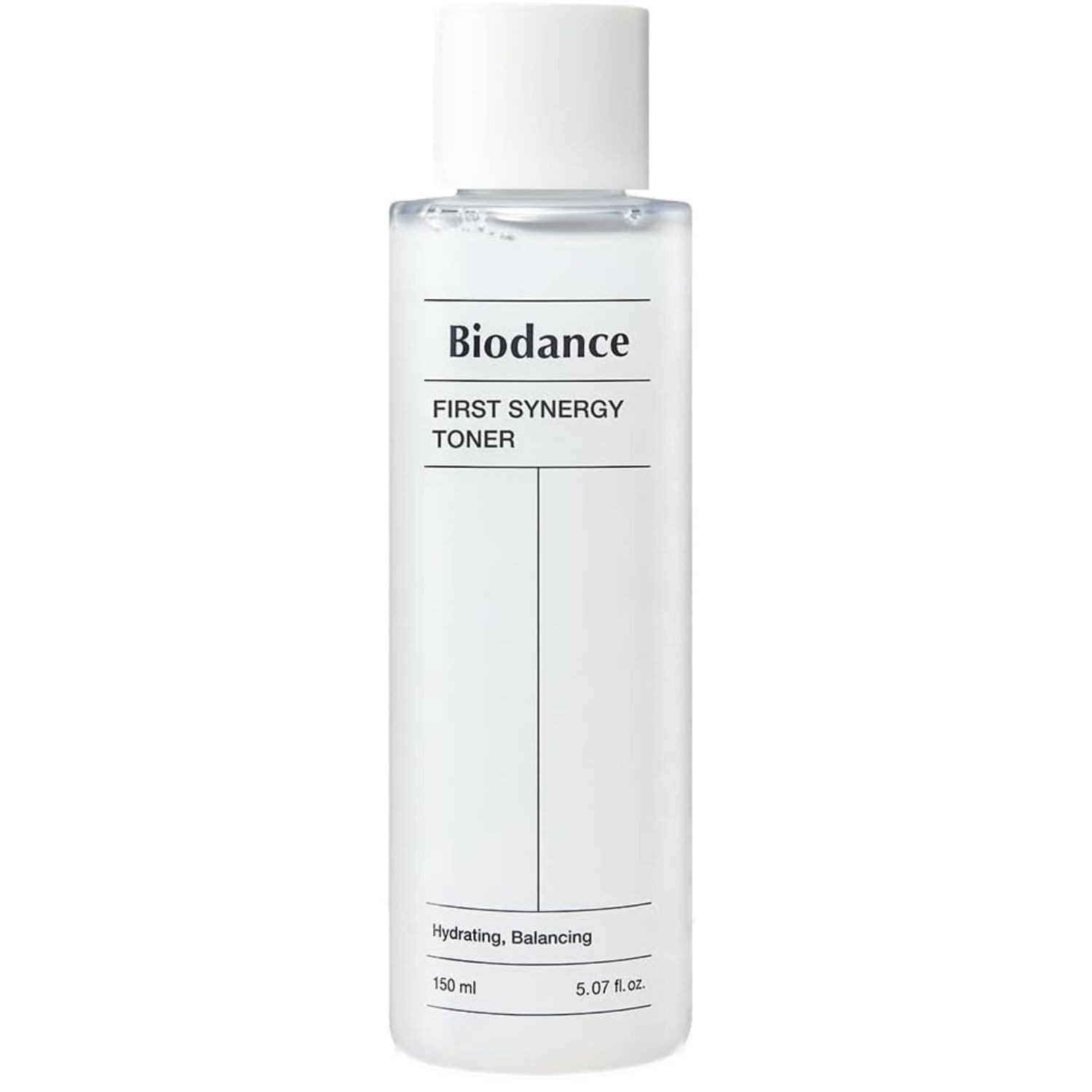 Biodance Toner First Synergy 150ml, Feuchtigkeitsspendendes Тонер для лица für empfindliche Haut mit Hyaluronsäure, mit 10 Arten von Hyaluronsäure