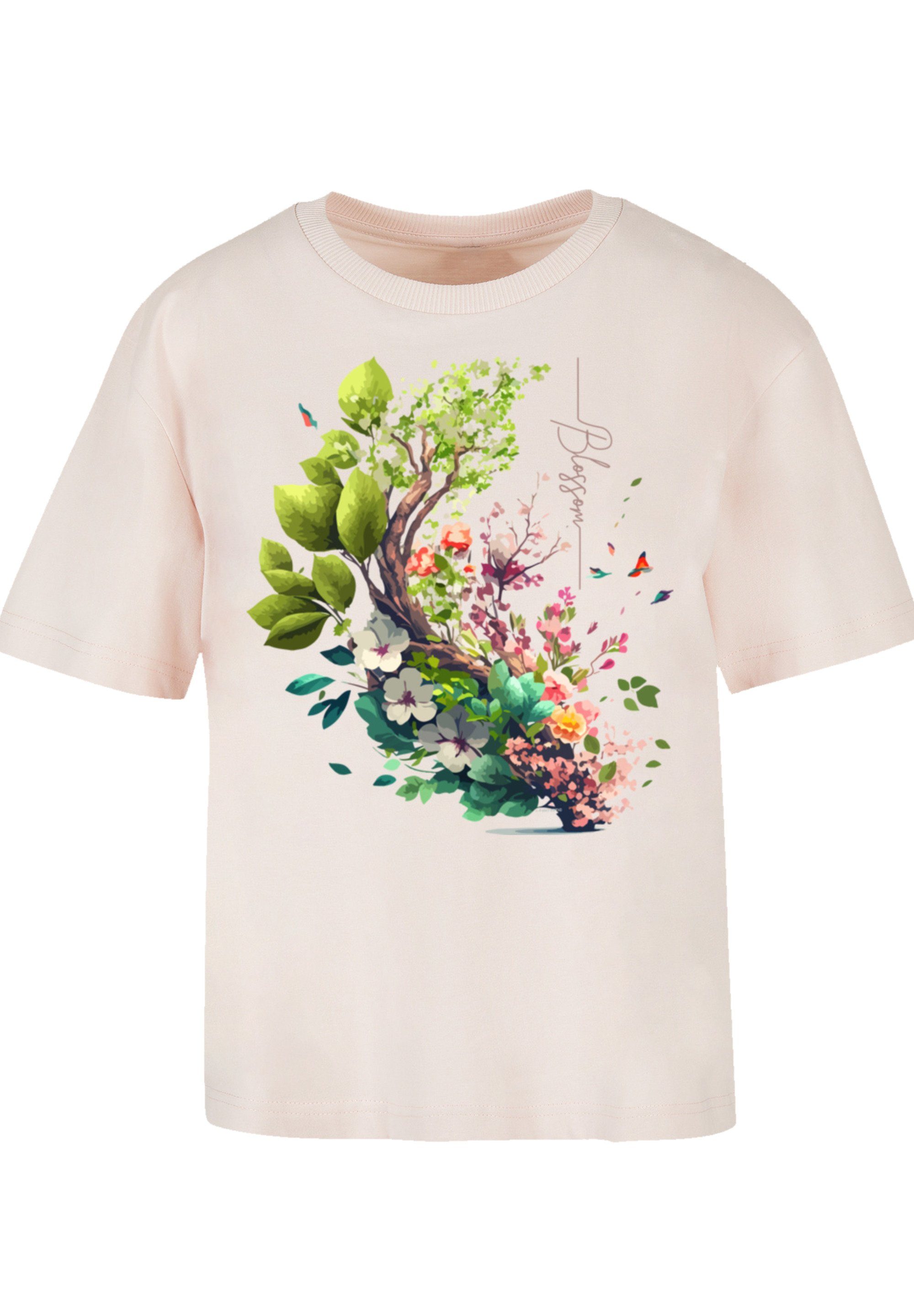 Spring F4NT4STIC Print Tree pink T-Shirt