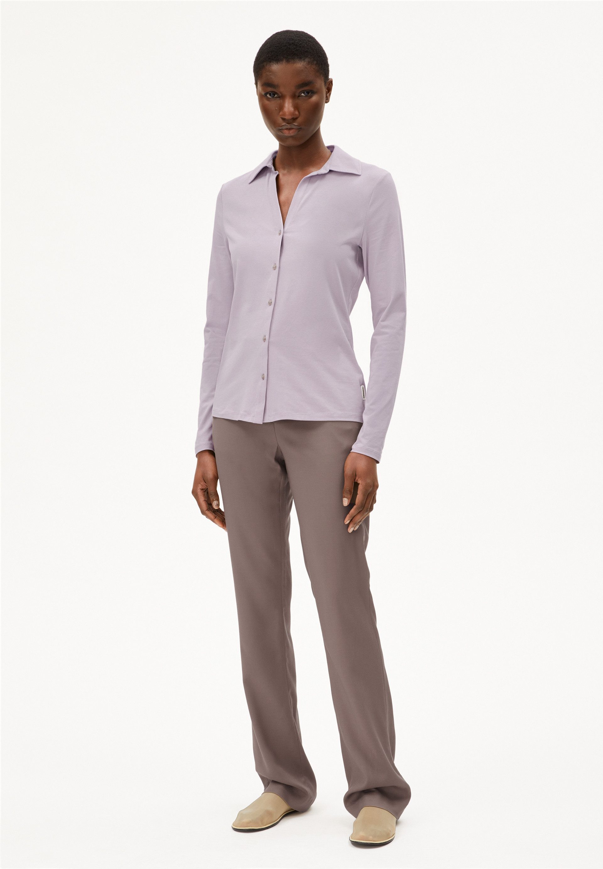 Armedangels Hemdbluse NALAANNIA BLOUSE Bluse aus Bio-Baumwoll Mix (1-tlg) K günstig online kaufen