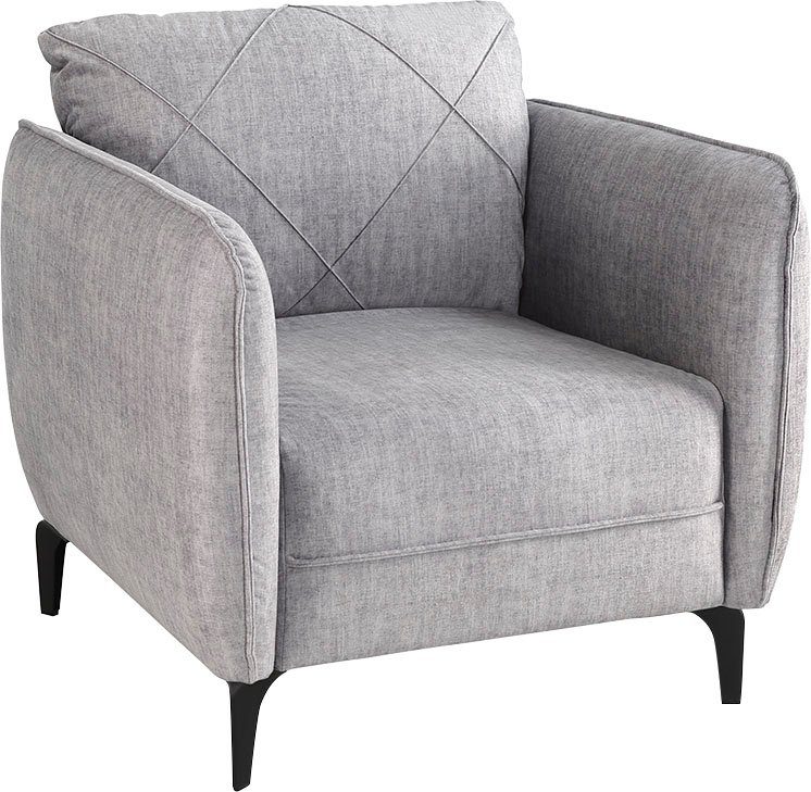 Jockenhöfer Gruppe Sessel Novara, mit attraktiver Steppung, Rauten-Biesennä günstig online kaufen