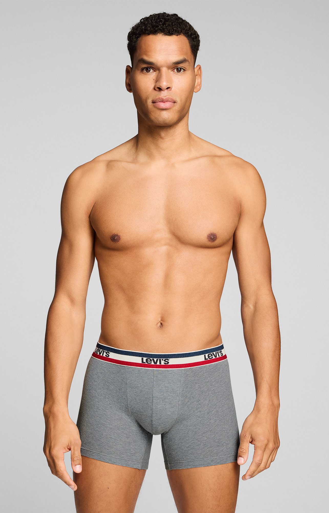 Levi's® Boxershorts LEVIS MEN REPEAT SPW LOGO BOXER BRIEF (2er Pack) ohne Eingriff, elastischer Logobund, Baumwoll-Mix