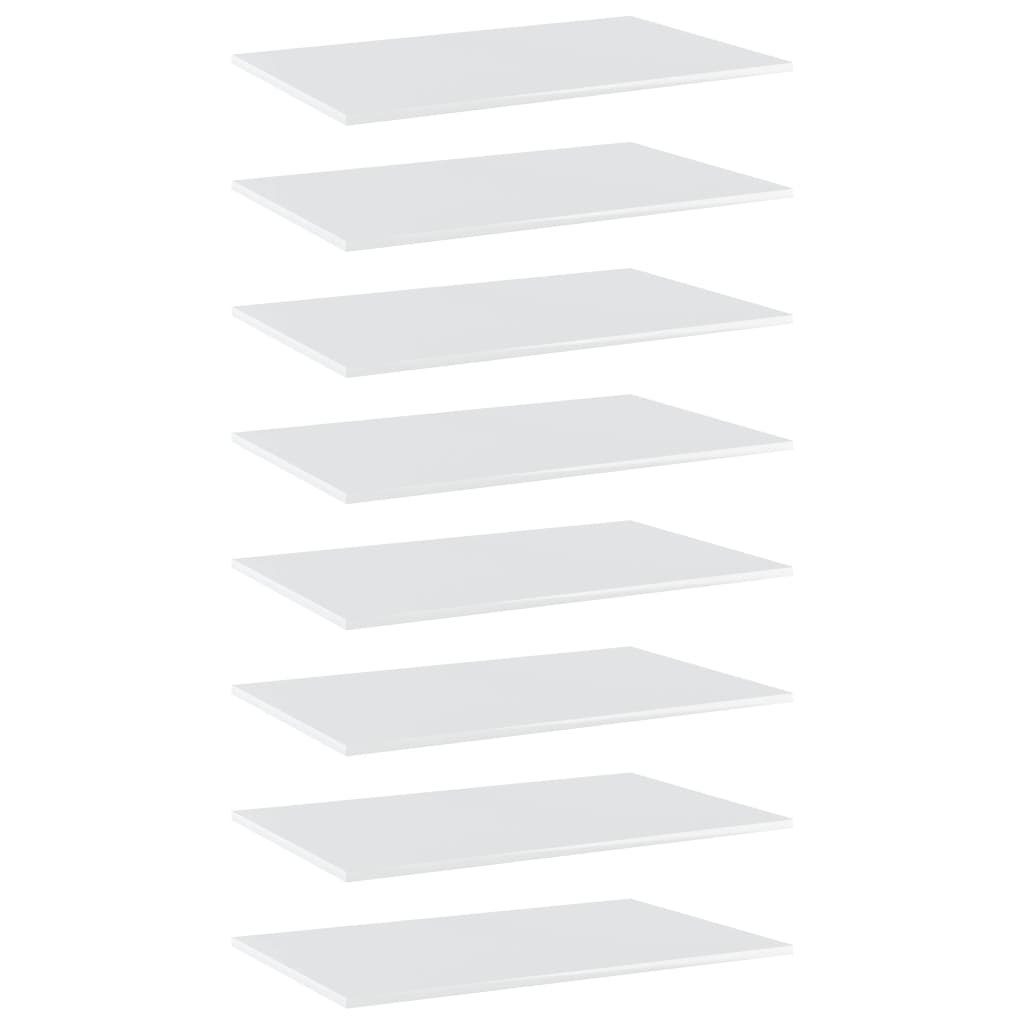 Einlegeboden (LxBxH) (8er-Set), Hochglanz-Weiß. möbelando 3016495 50x80x1,5 in Abmessungen cm