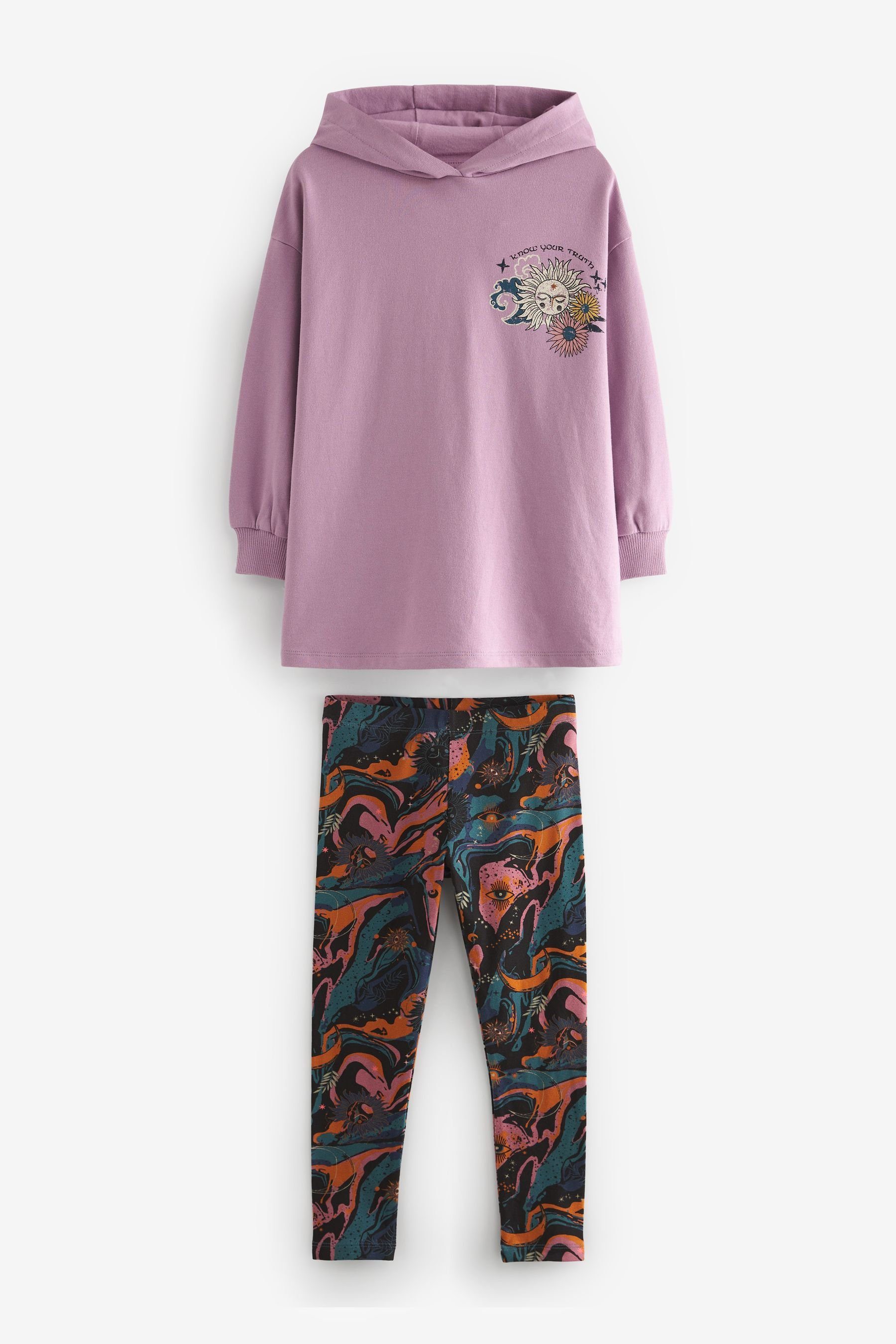 Next Shirt & Leggings Celestial Hoodie und Leggings im Set (2-tlg)