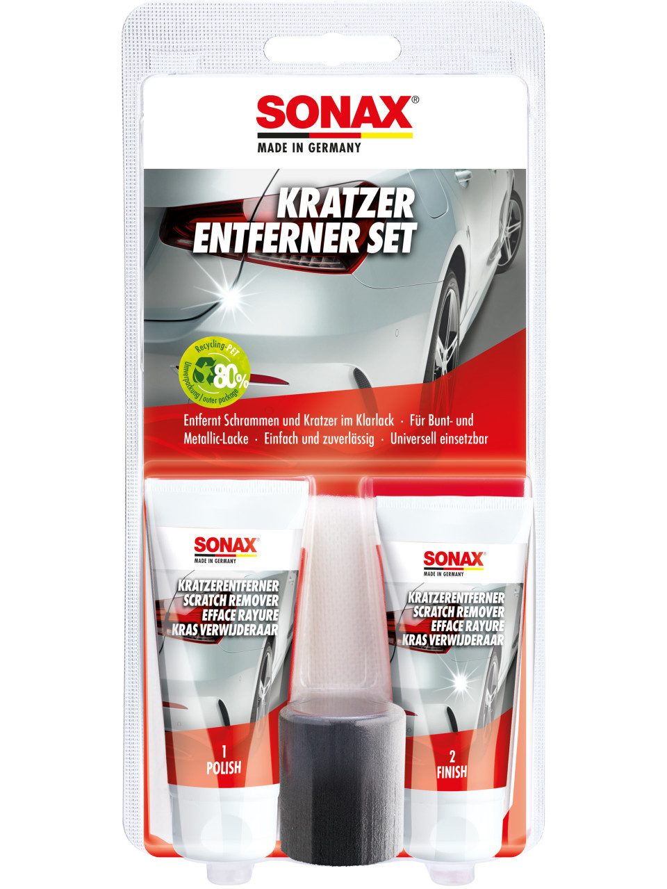 Sonax Kratzerentferner Set Lack Polish + Finish Autopolitur