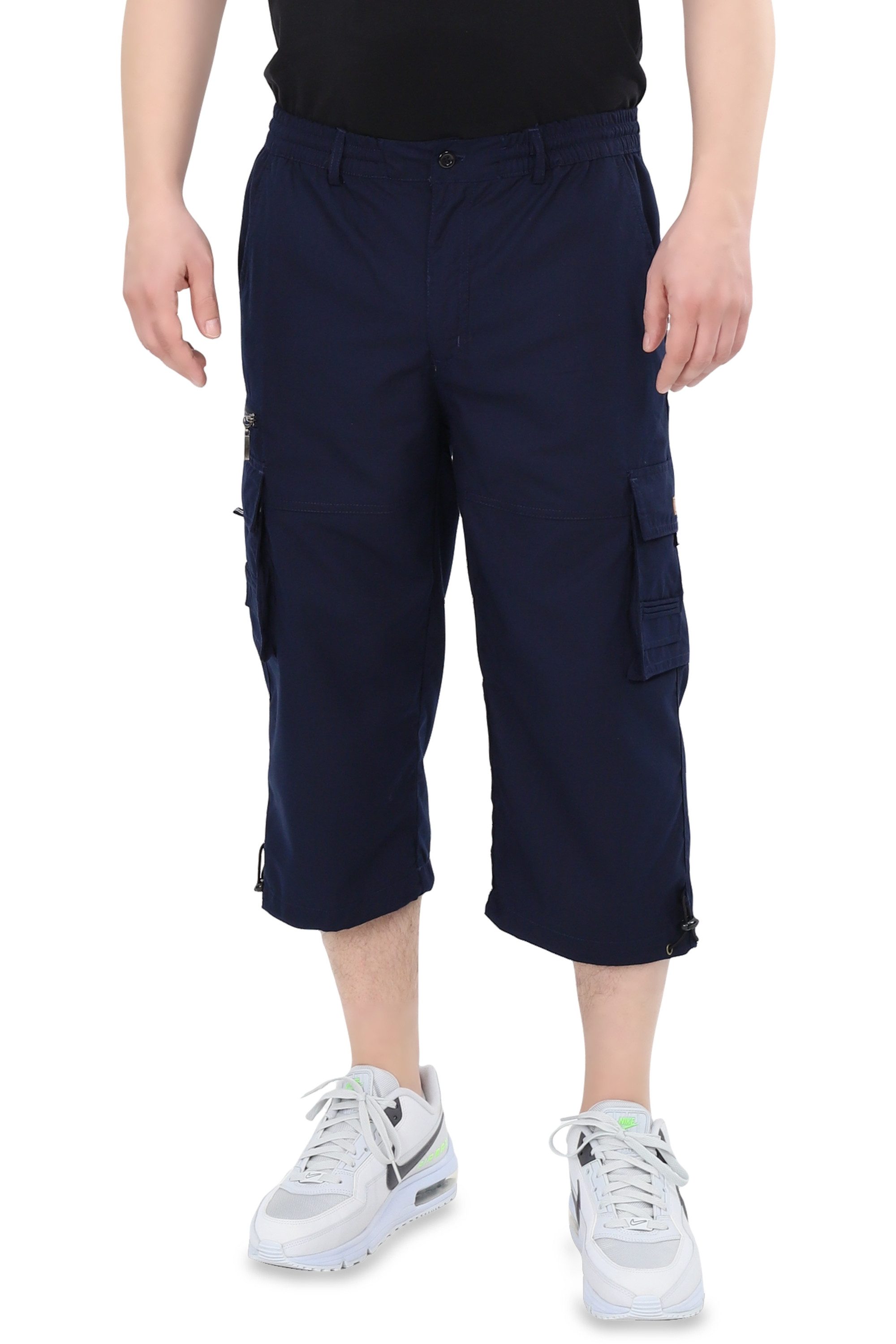 Ben Creek Cargobermudas QLH13 3/4 Bermuda mit Cargo Taschen, kurze Herren Hose, Capri mit Dehnbund