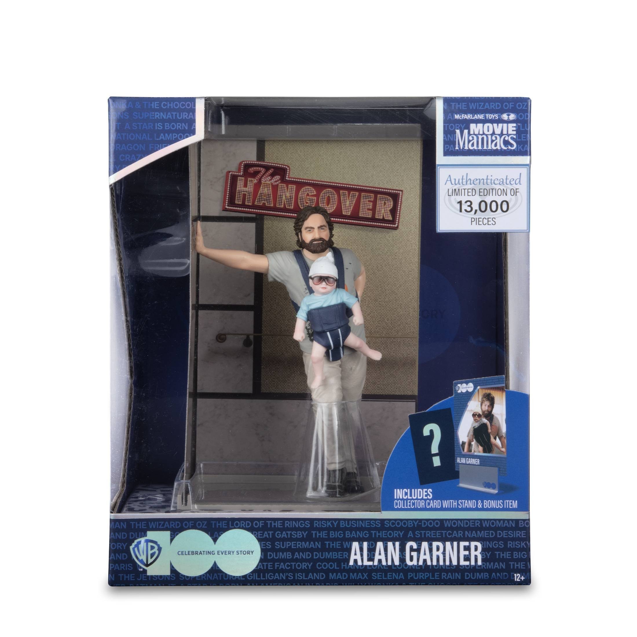 McFarlane Toys Dekofigur Movie Maniacs WB 100: Hangover Posed Alan Garner Limited Edition Figur