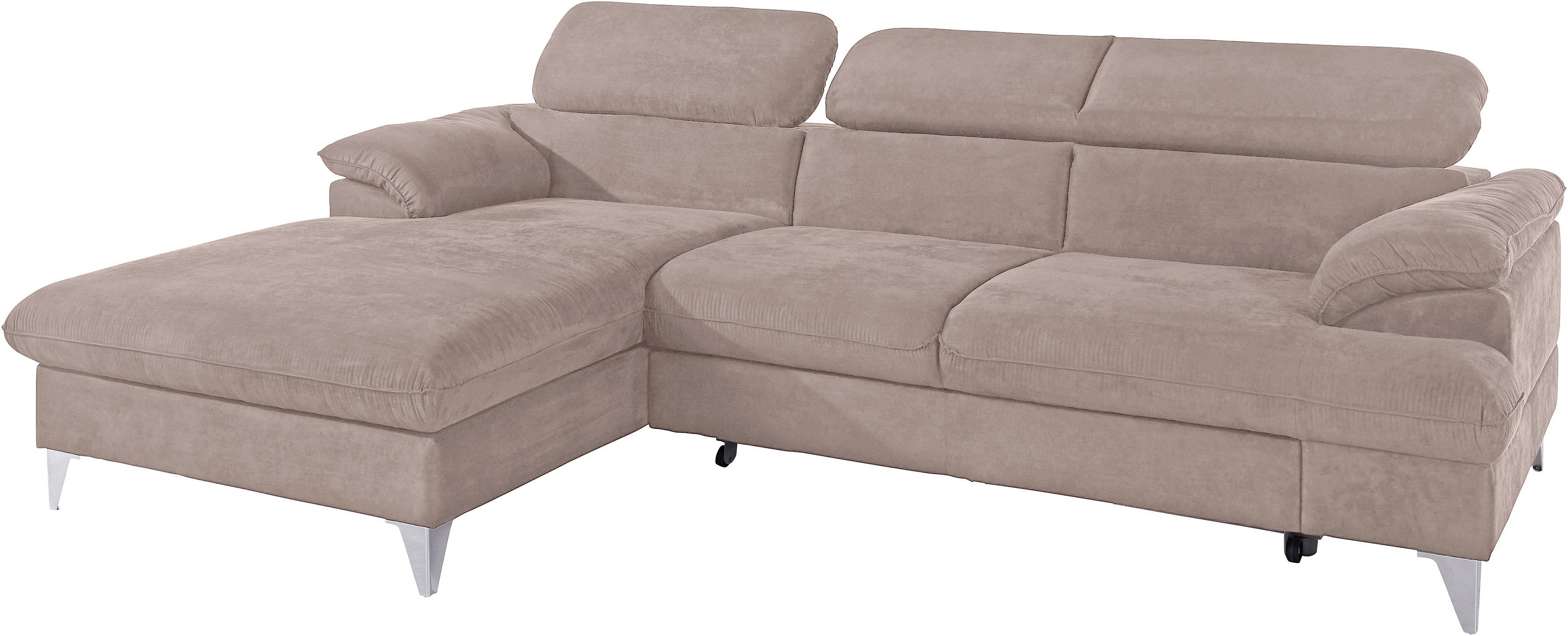 COTTA Ecksofa "Caluso L-Form", mit Kopfteilverstellung, wahlweise mit Bettf günstig online kaufen