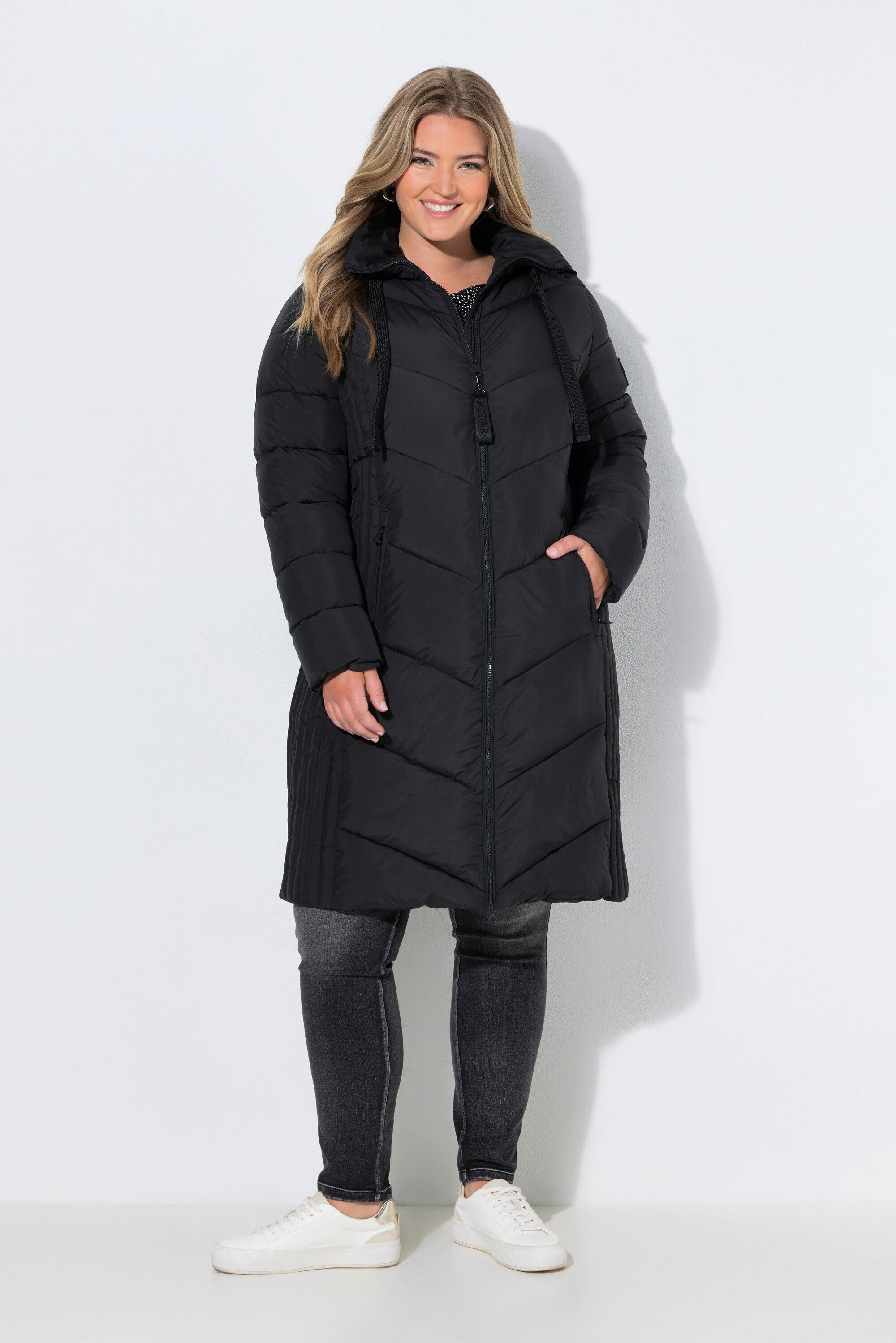 Ulla Popken Steppjacke HYPRAR Steppjacke wasserabweisend Stehkragen