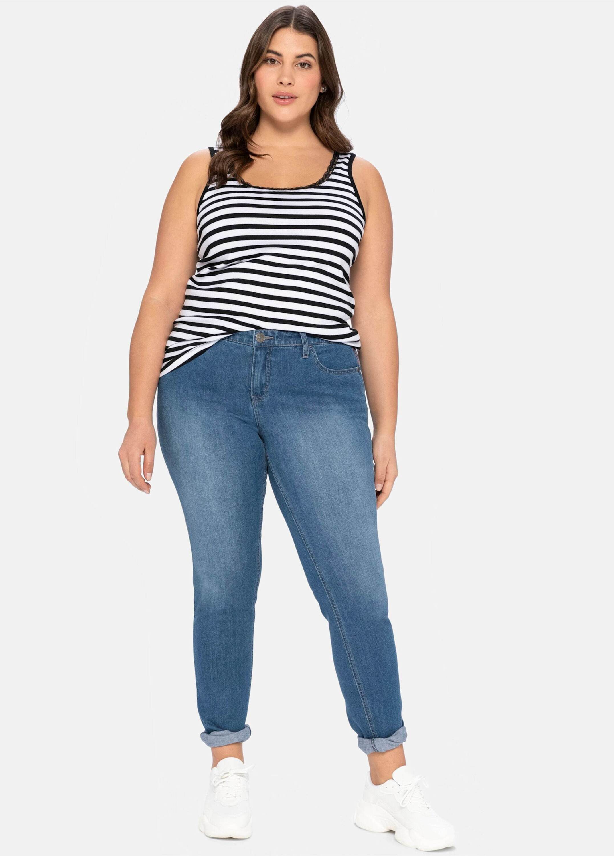 Sheego Shirttop Tanktop Ärmellos günstig online kaufen