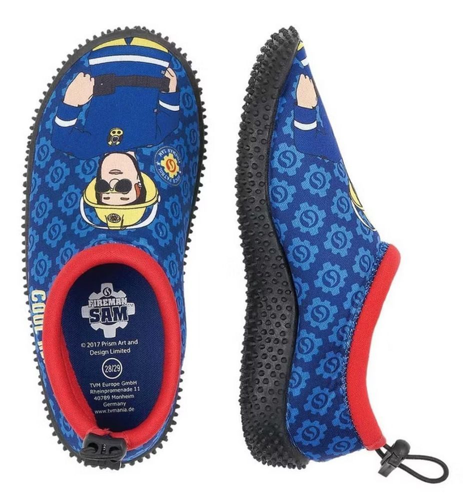 FEUERWEHRMANN SAM Badeschuhe Schwimm Strandschuhe Kinder Badeschuh
