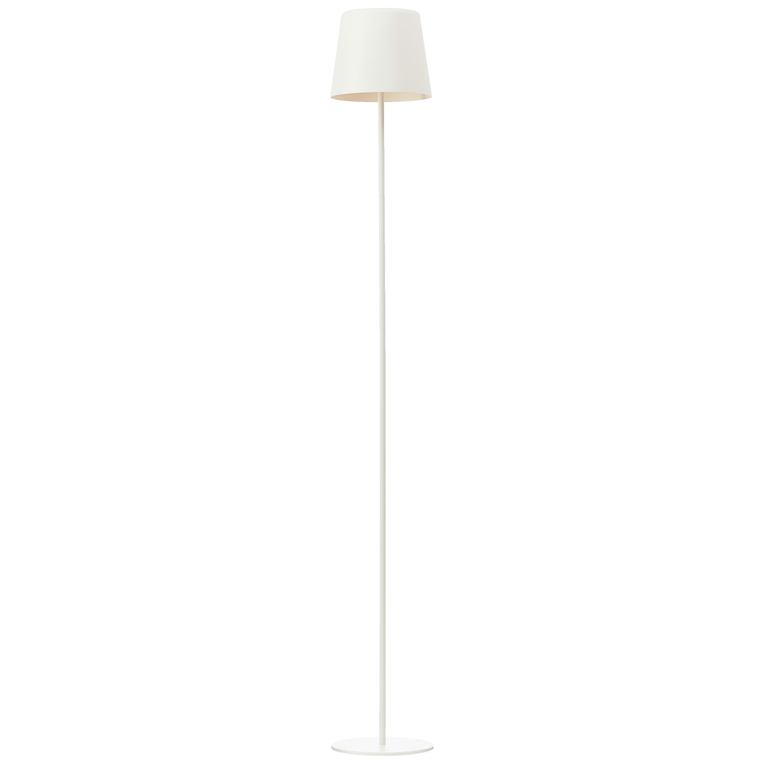Lightbox Stehlampe, LED fest integriert, Warmweiß, Portable LED Außen Stehlampe, 129cm, 350 lm, Touchdimmer, USB, weiß
