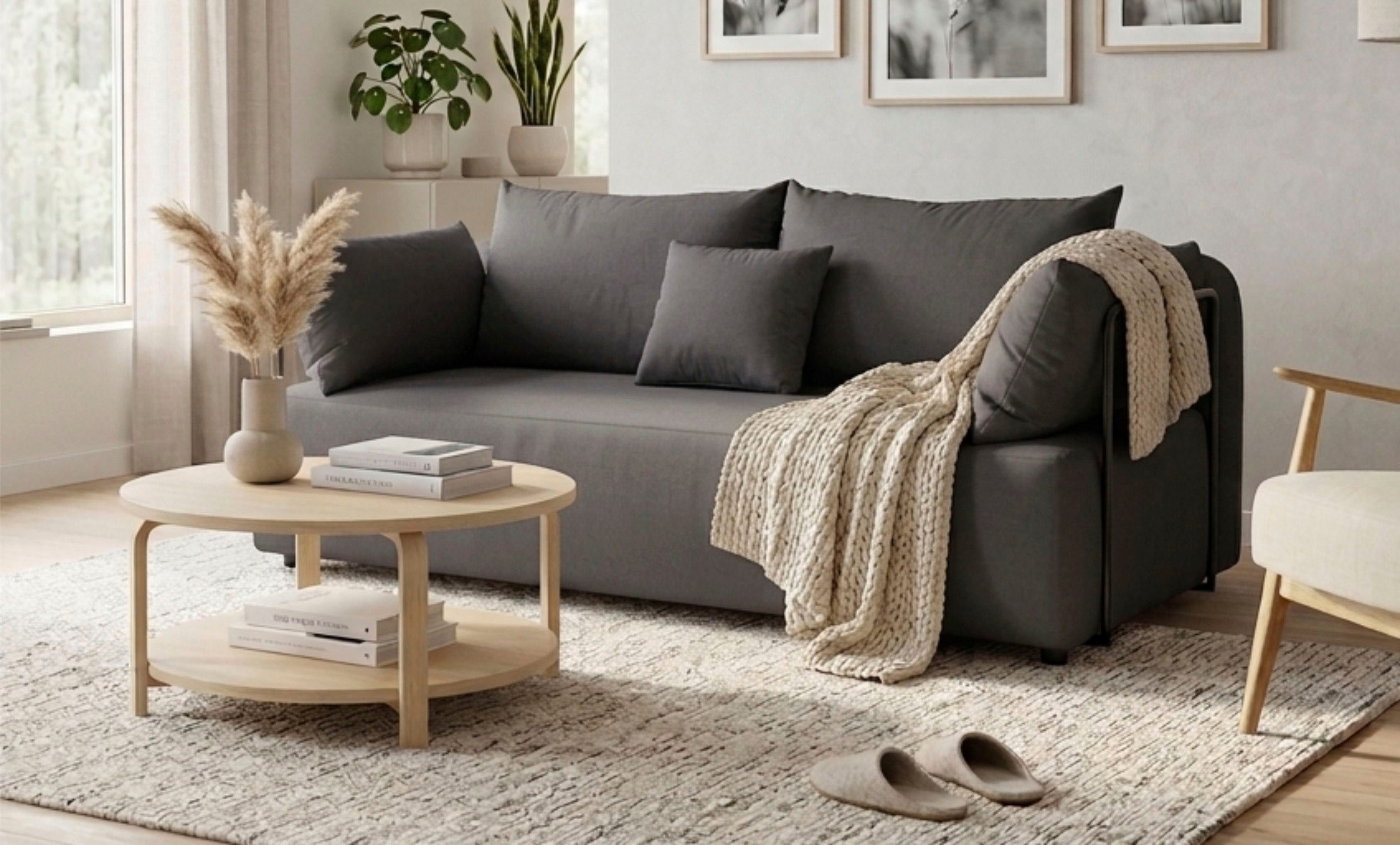 COLLECTION AB Schlafsofa Maria, B: 191 cm, Liegefl. 143x190 cm, Schlaffunktion,Bettkasten,Bonnelfederkern,Moderne Armlehnen aus Metall