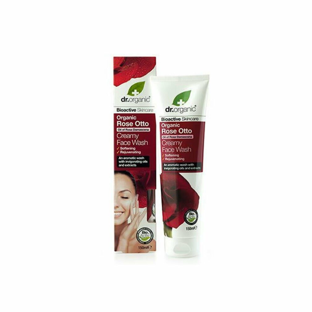 Dr. Organic Tagescreme Dr Organic Rose Otto Cream Face Wash 150ml