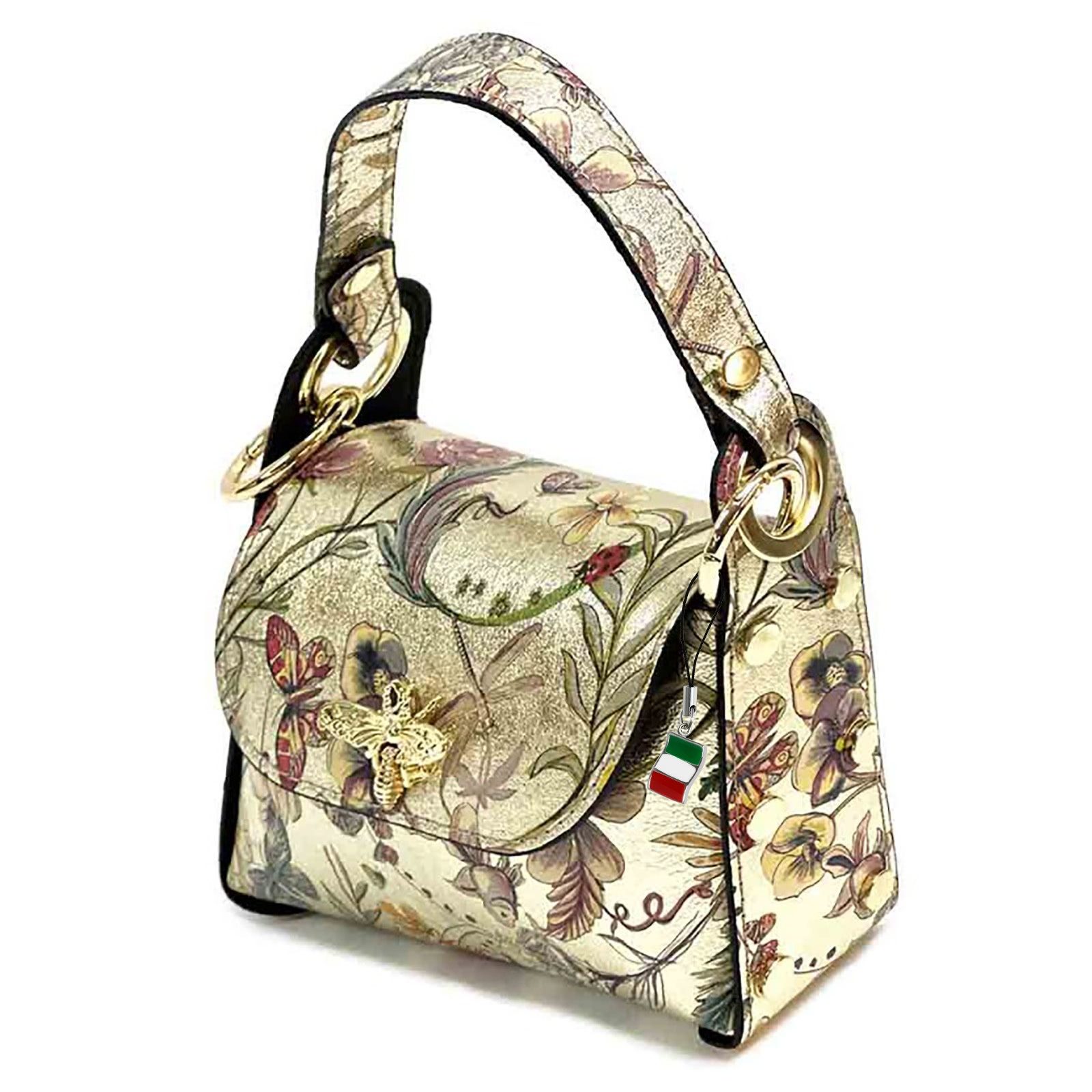 FLORENCE Umhängetasche Florence Tasche gold farbig Leder (Umhängetasche), D günstig online kaufen