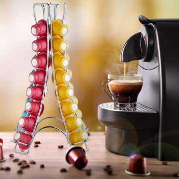 relaxdays Kapselhalter Nespresso Kapselhalter für 32 Kapseln