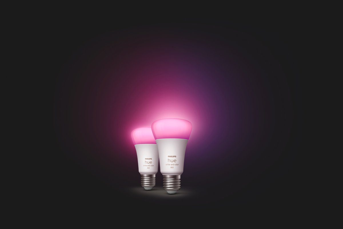 Ambiente LED-Leuchtmittel Leuchtmittel Smartes Hue Philips Tageslichtweiß, Farbwechsler, Warmweiß, & Farben, Neutralweiß E27, Weiß E27