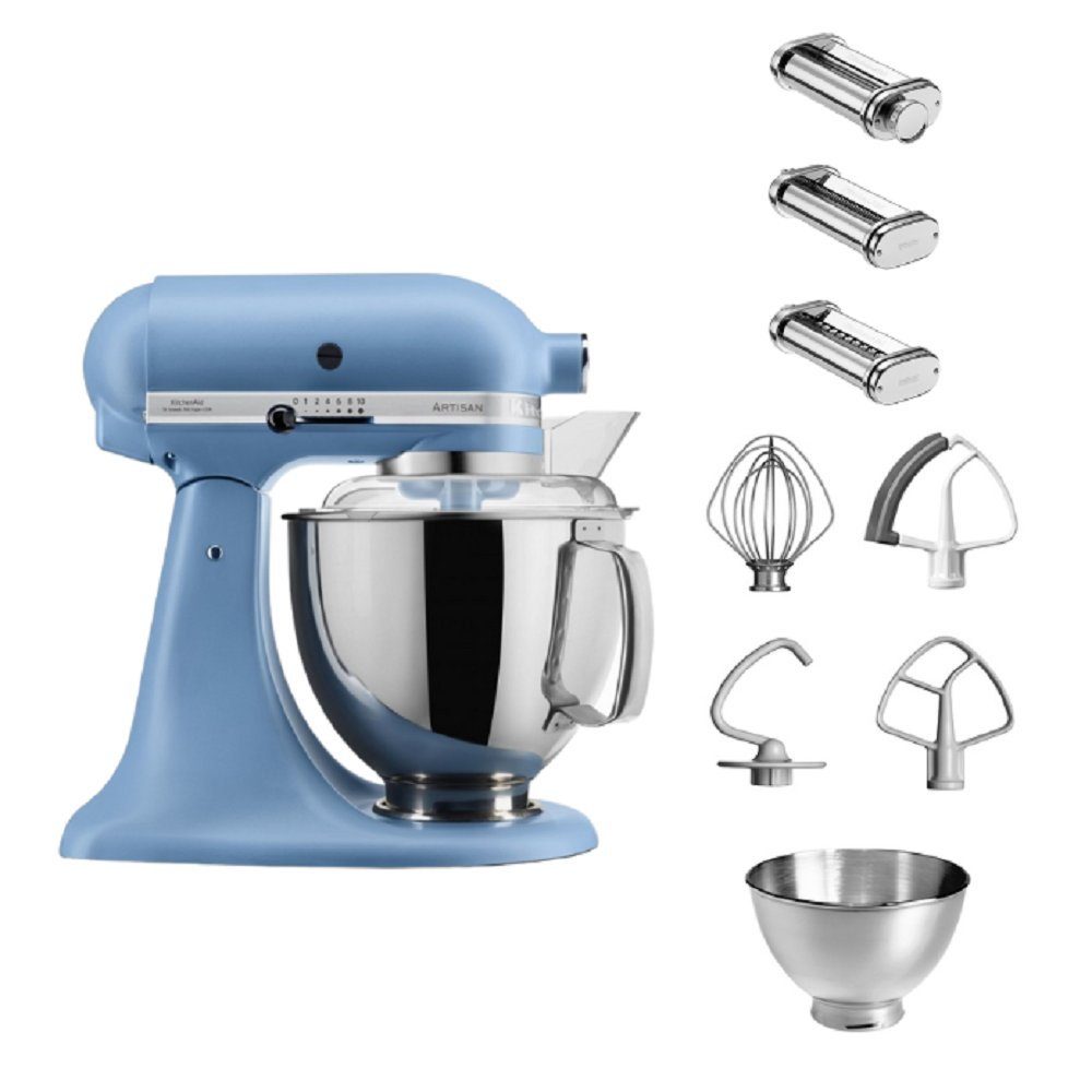 5KSM175 Küchenmaschine Artisan Velvet L Pastalover KitchenAid 4,8 Küchenmaschine Blue KitchenAid