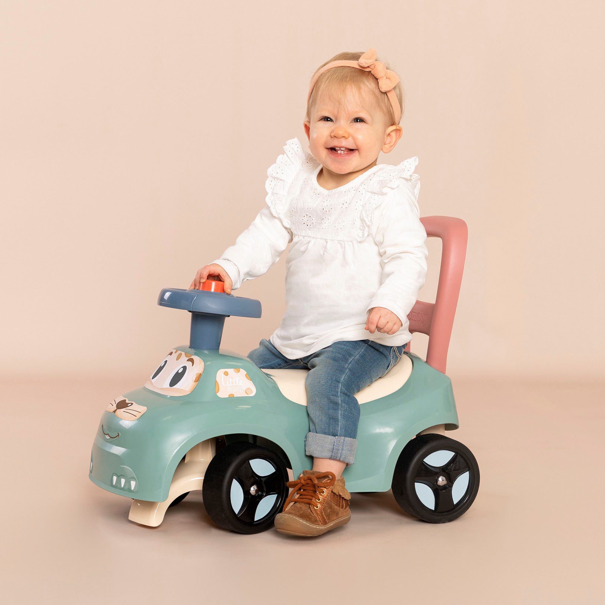 Smoby Little Smoby Ride-On Car, also usable as a walking aid; Made in Europe