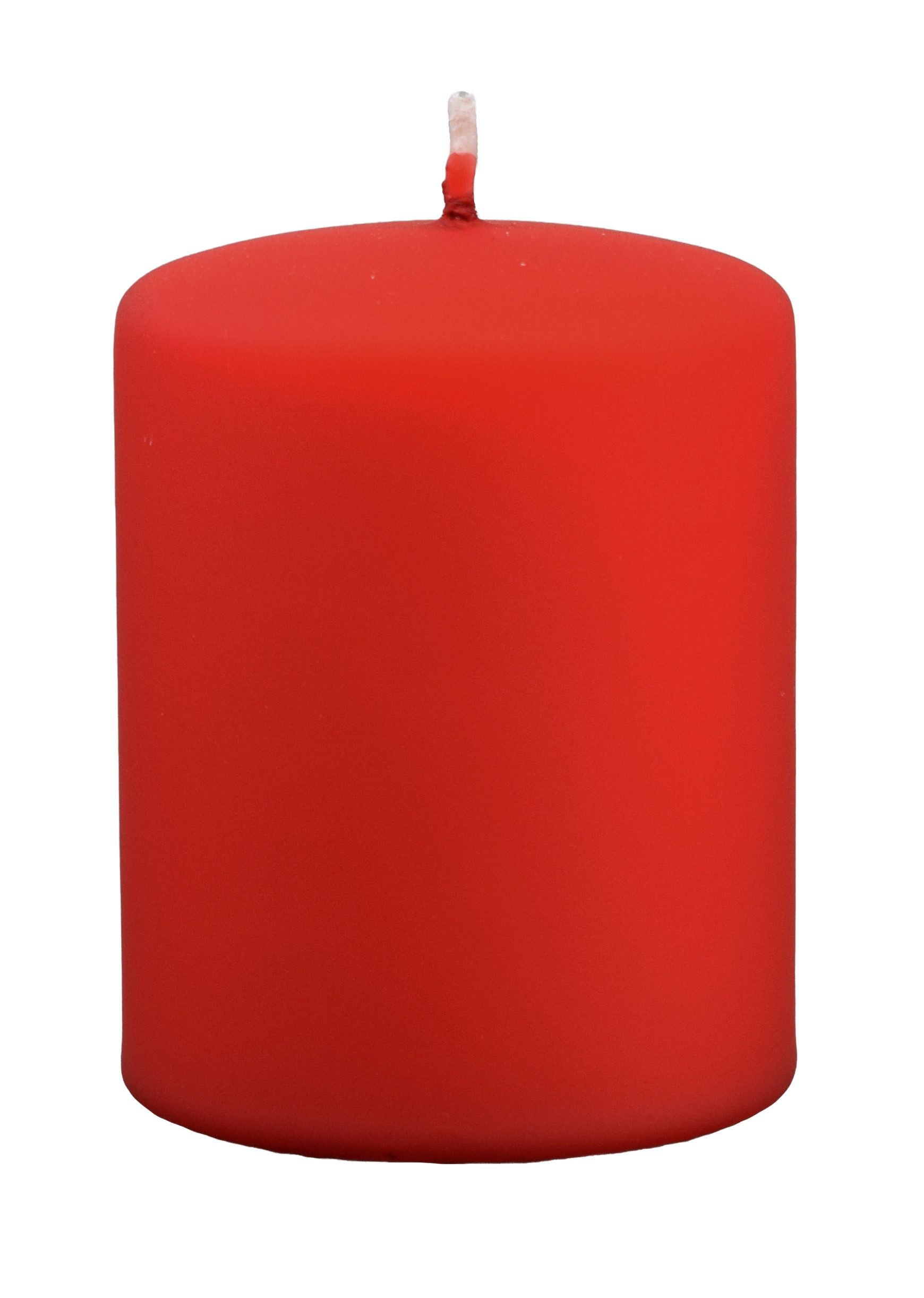 Kopschitz Kerzen Stumpenkerze Stumpenkerzen Samt-Lack Tornado Red 4er Set