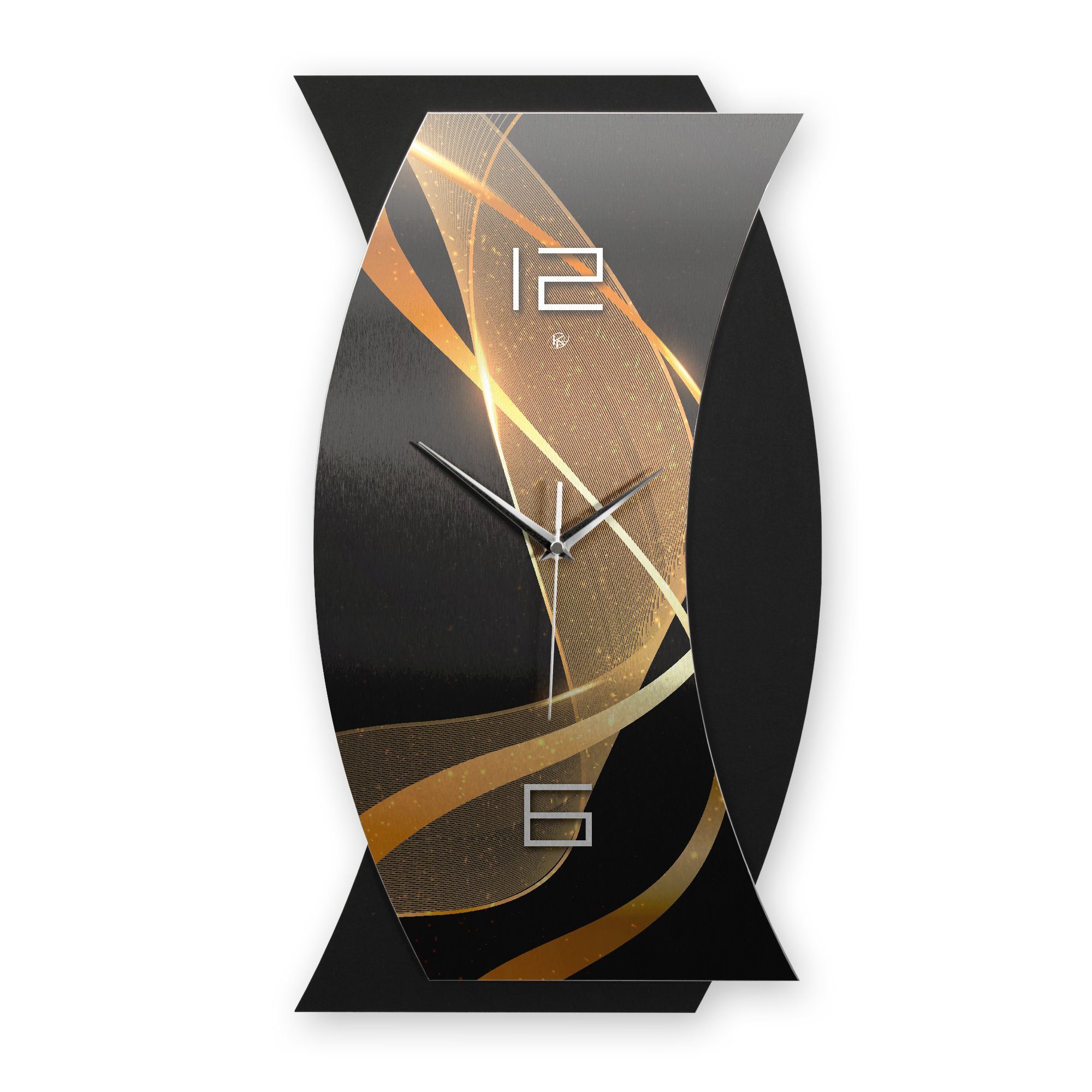 elegant, oder modern) 3D Designer-WANDUHR Wanduhr Kreative außergewöhnlich, Funk- (ohne Ticken; Feder Quarzuhrwerk; Dynamic