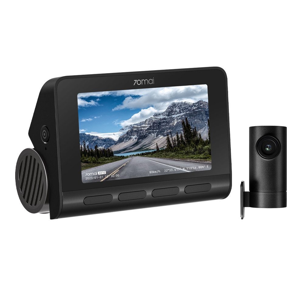 70mai A810-2 Dashcam Auto Vorne Hinten 4K+1080P, Dashcam (4 Ultra HDR, WLAN (Wi-Fi), Sony Starvis 2 IMX678 Bildsensor, 3.0" Bildschirm, Dual HDR, MaiColor Vivid+ Solution, Night Owl Vision, f/1.8, ADAS, G-Sensor, GPS)