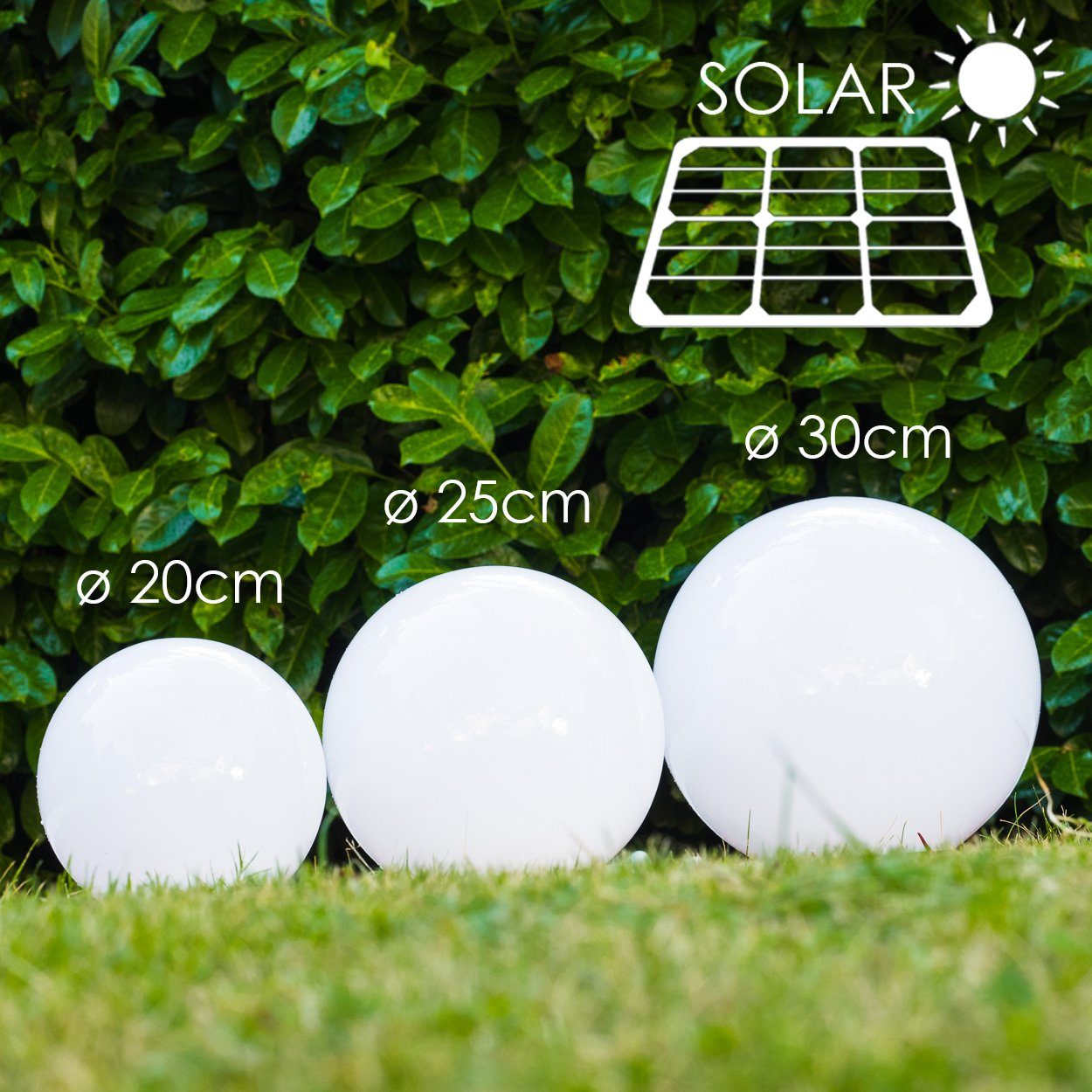 hofstein Kugelleuchte Solar Kugelleuchte 20cm Terrasse Wege Sonne Licht Ver günstig online kaufen