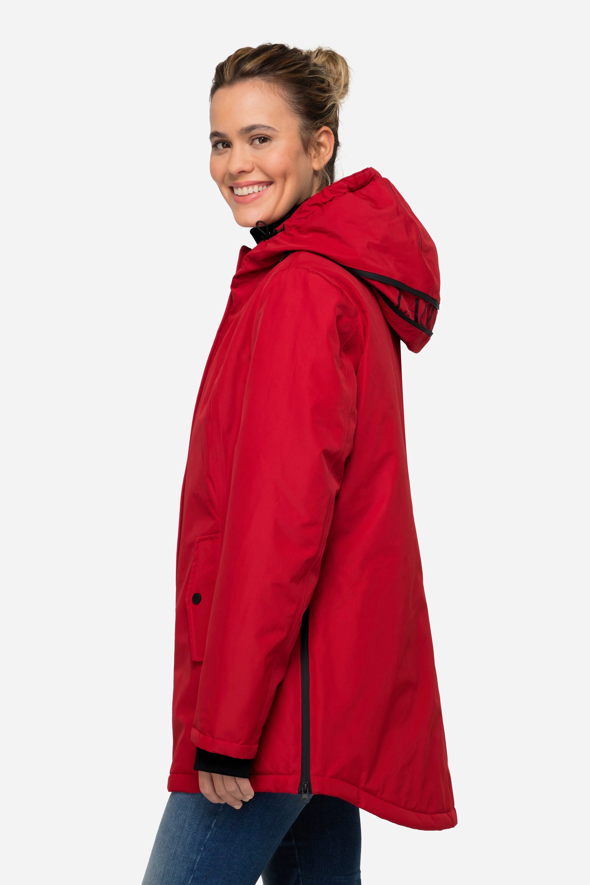 Laurasøn Parka Funktions-Jacke Kapuzen Zipper Seitenschlitze