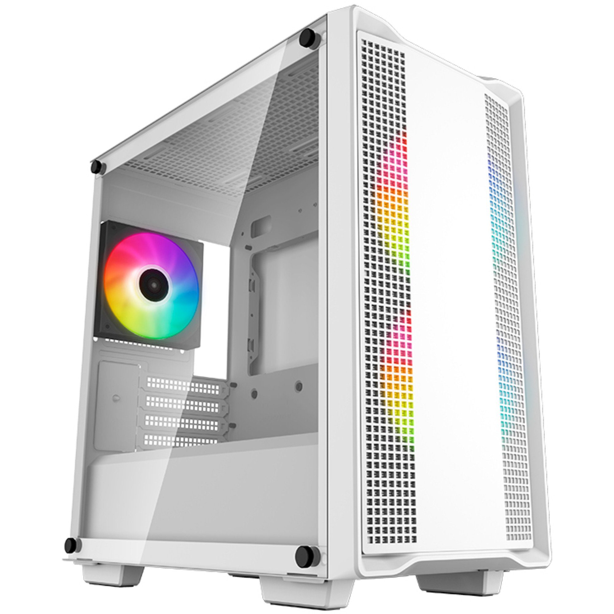 PC-Gehäuse DeepCool CC360 WH ARGB, Tower-Gehäuse, (Tempered