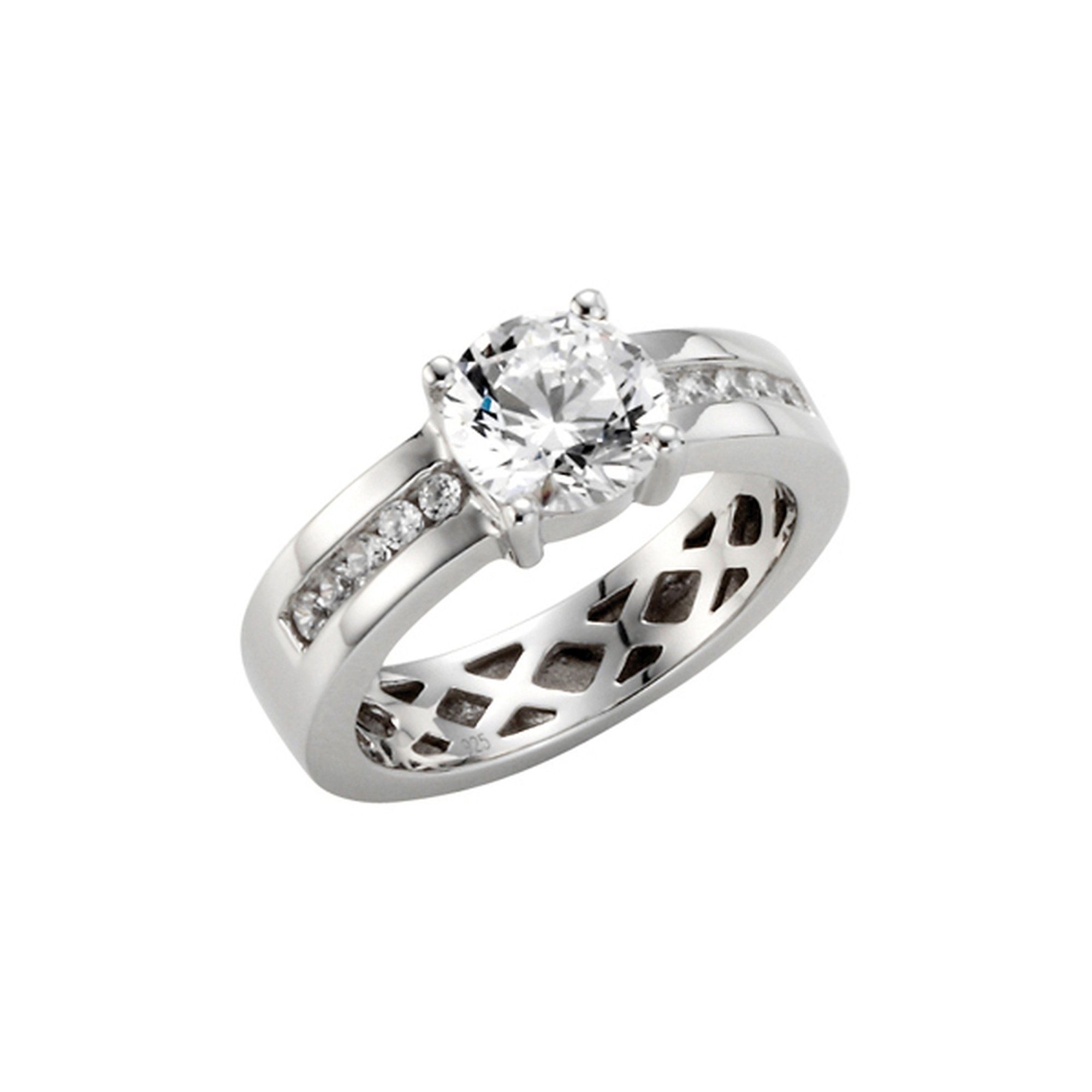 GIORGIO MARTELLO MILANO Verlobungsring Zirkonia, Silber 925