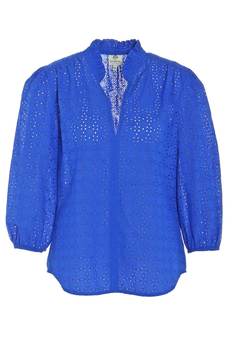Berwin & Wolff Trachtenbluse Blusenshirt - RANIA - blau, pink günstig online kaufen