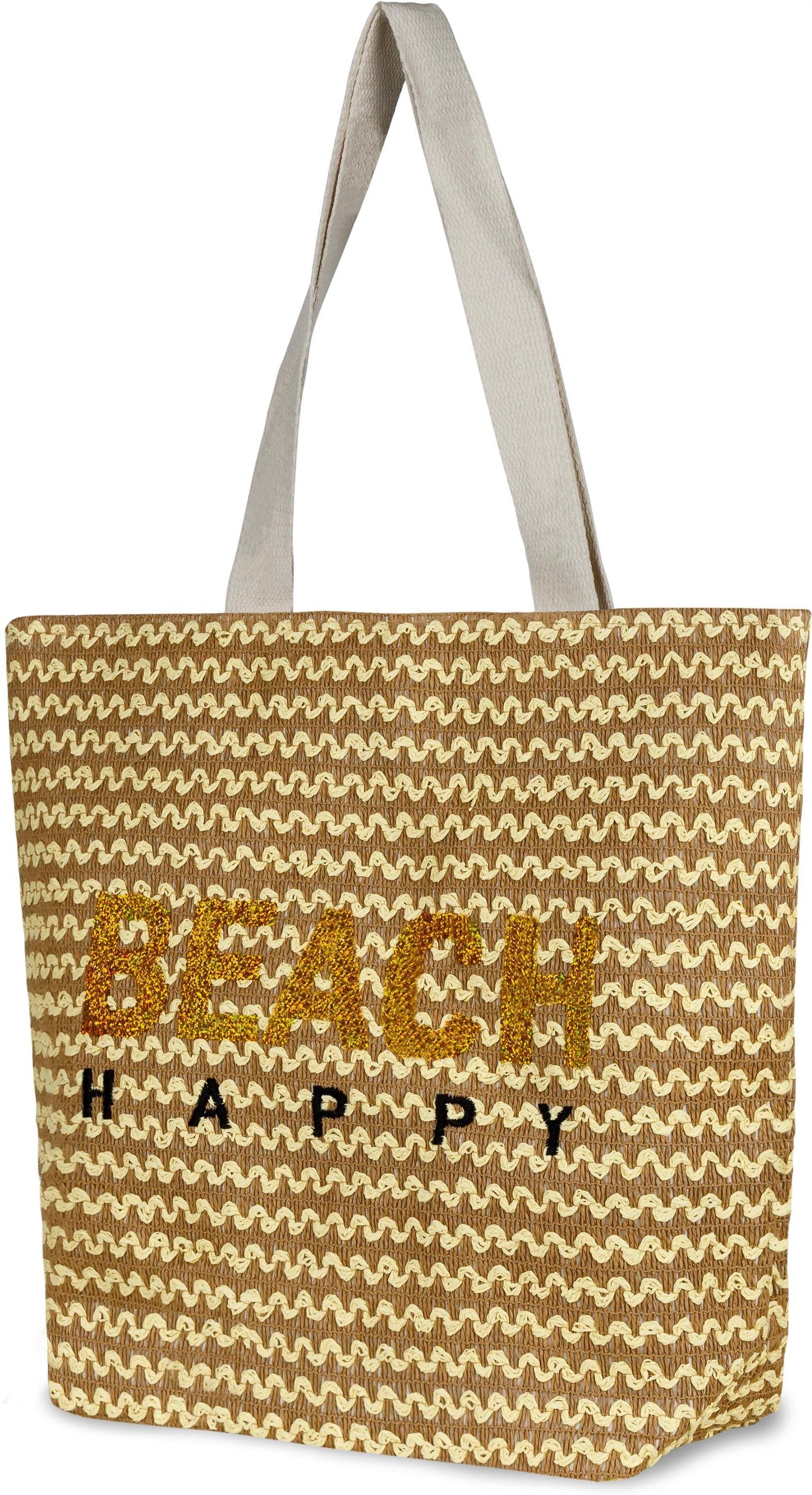 normani Strandtasche Große Strandtasche Meeru, XXL Schultertasche mit Reißv günstig online kaufen