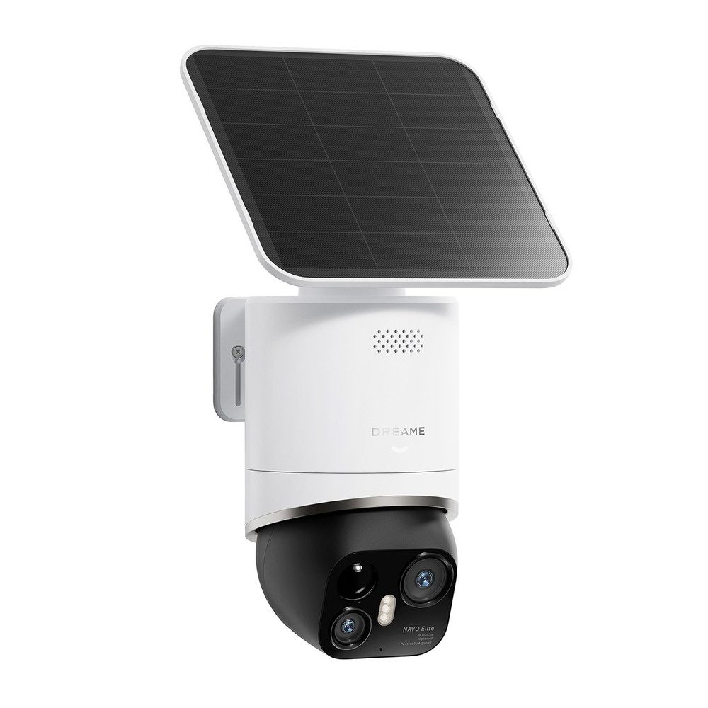 Dreame Überwachungskamera Außenkamera Solarkamera Schwenkkamera (Außenbereich, Spar-Set, 1-tlg., 13000 mAh Akku solar, 4K+2K Dualobjektiv, 360°, Solarpanel, Nachtsicht, IP65)