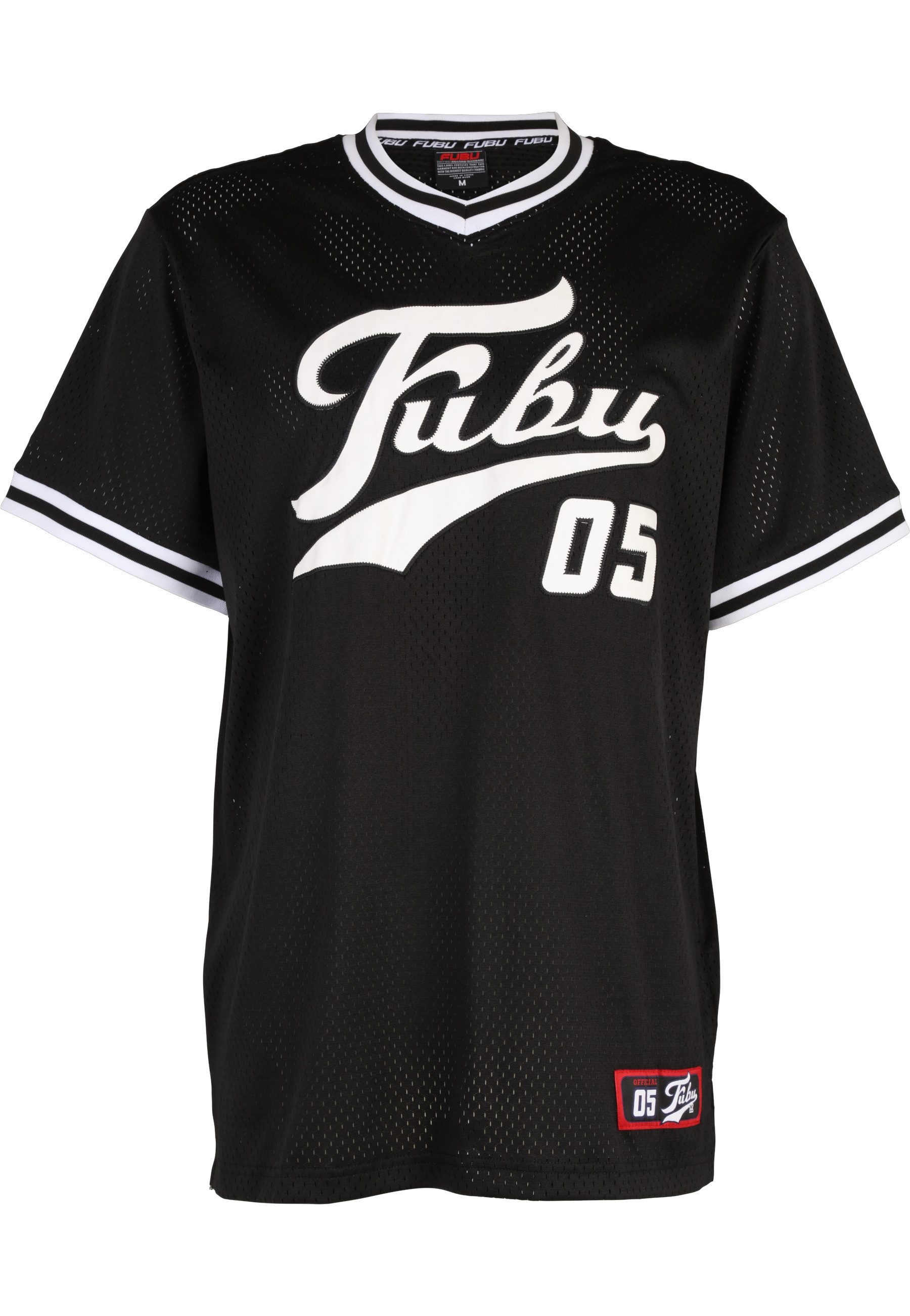 Fubu T-Shirt Fubu FBMQ12112BLK Fubu Varsity Mesh T-Shirt (1-tlg)