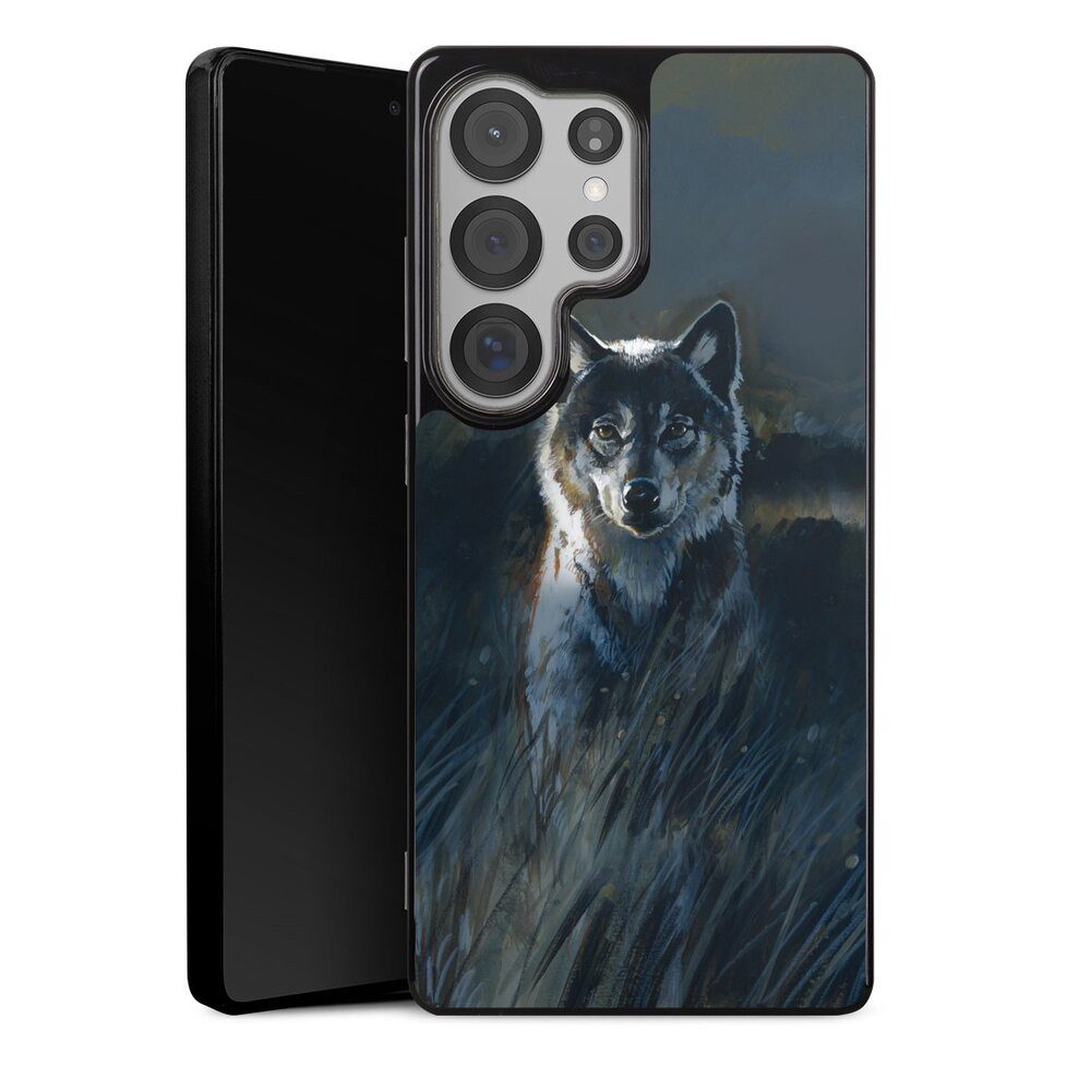 DeinDesign Handyhülle Wolf Natur Malerei Wolf 2, Samsung Galaxy S25 Ultra Silikon Hülle Bumper Case Handy Schutzhülle